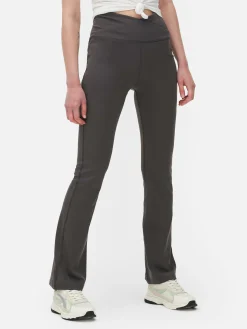 Leggings De Yoga Acampanados Con Cintura En «V»