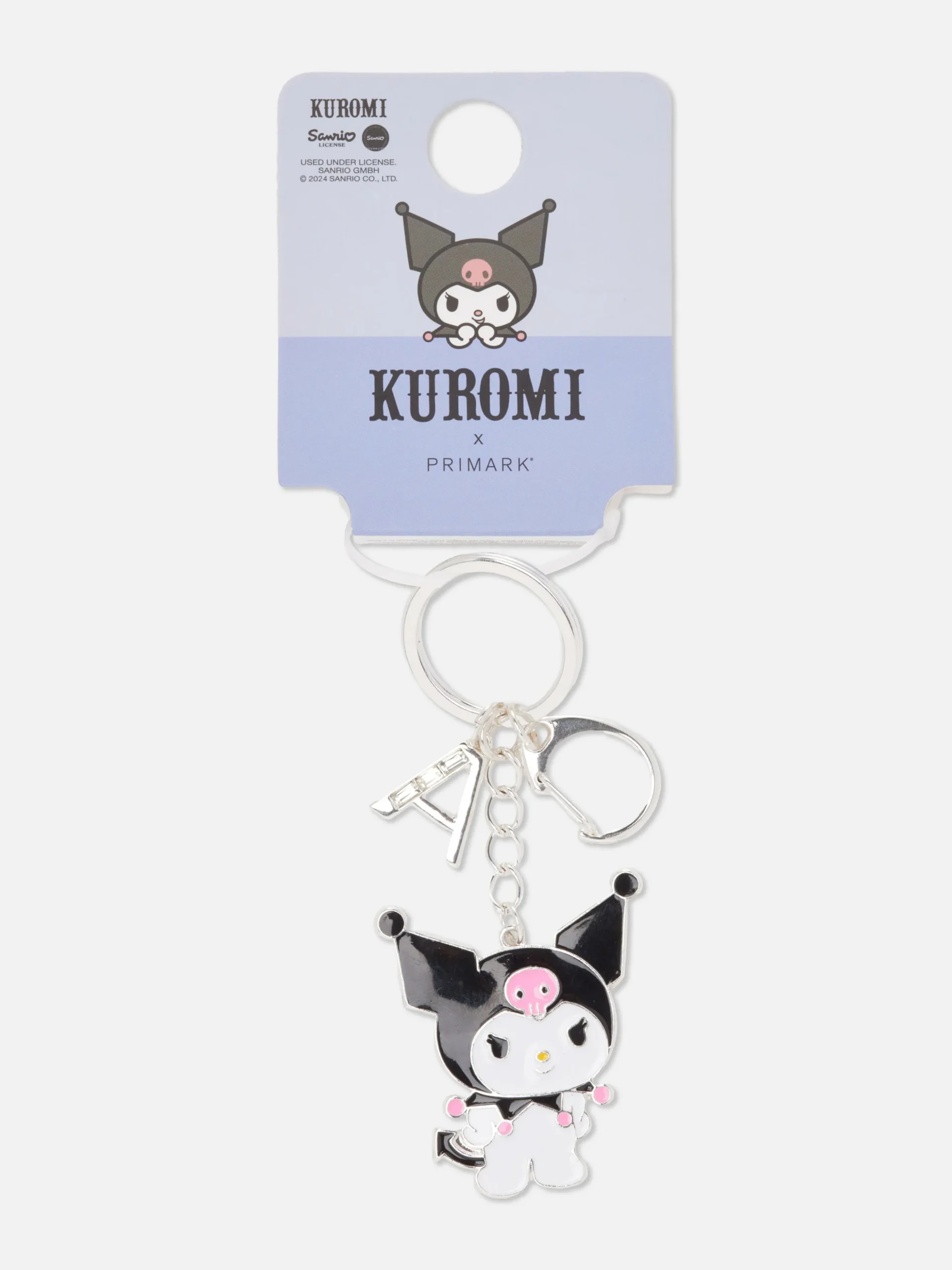 Llavero Con Inicial De Kuromi De Hello Kitty