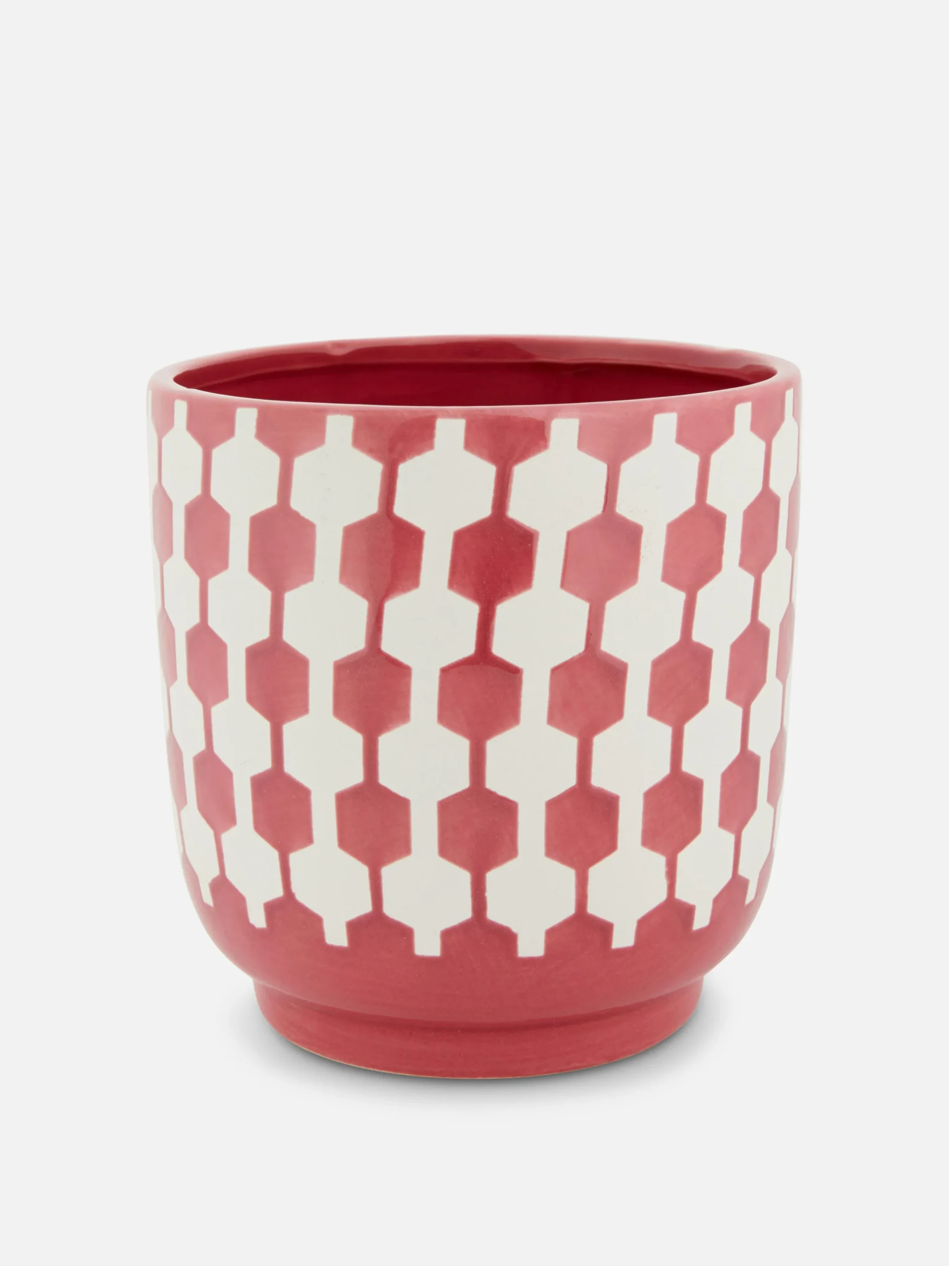 Maceta Geométrica De Estilo Retro