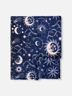 Manta Pequeña Ultrasuave Con Motivos Celestiales