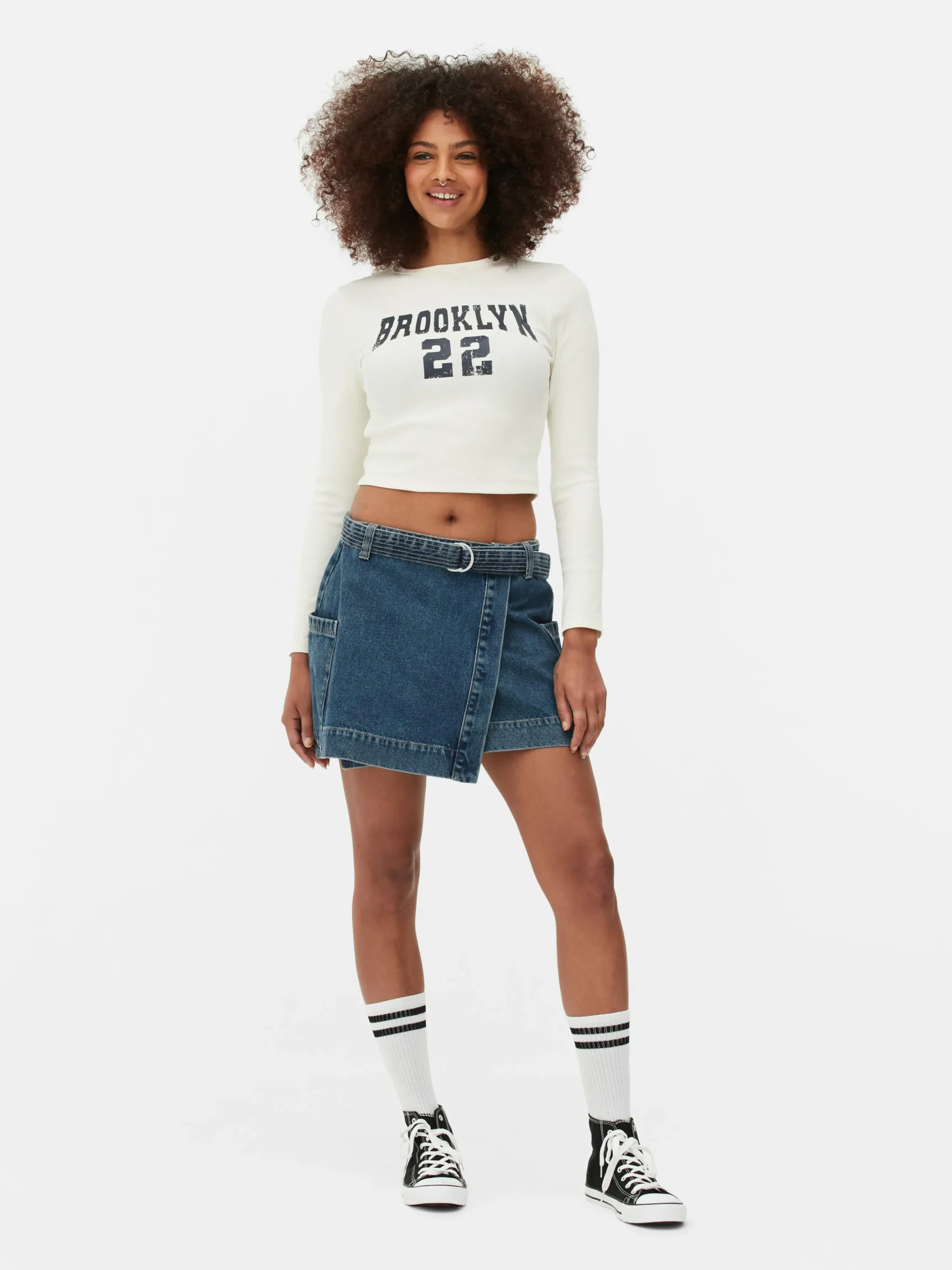 Minifalda Vaquera Cruzada