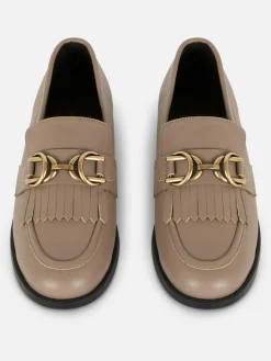 Mocasines Con Flecos Y Hebilla