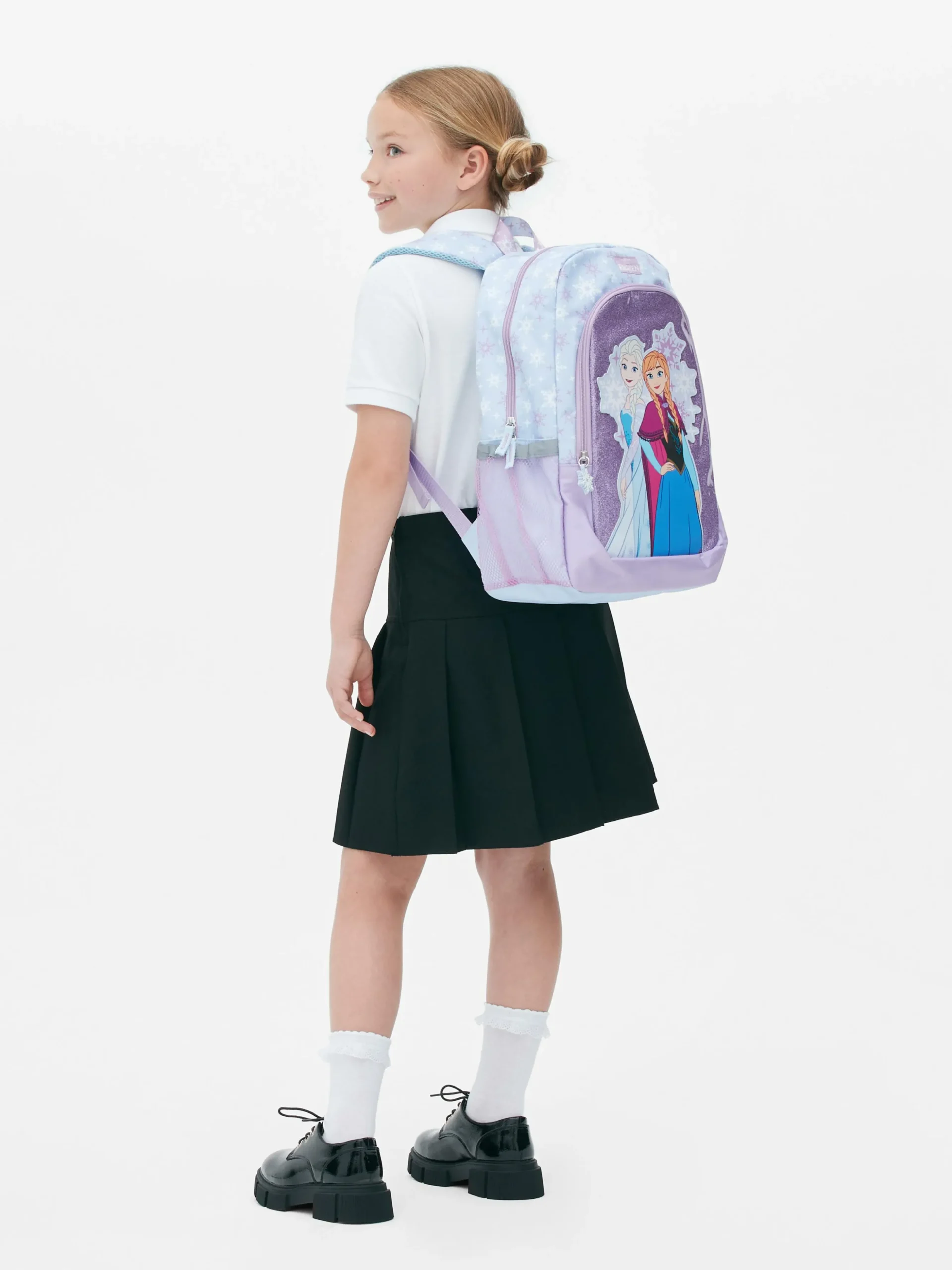 Mochila Escolar Con Purpurina De Frozen De Disney
