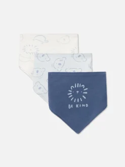 Pack De 3 Baberos Tipo Bandana Con Animales