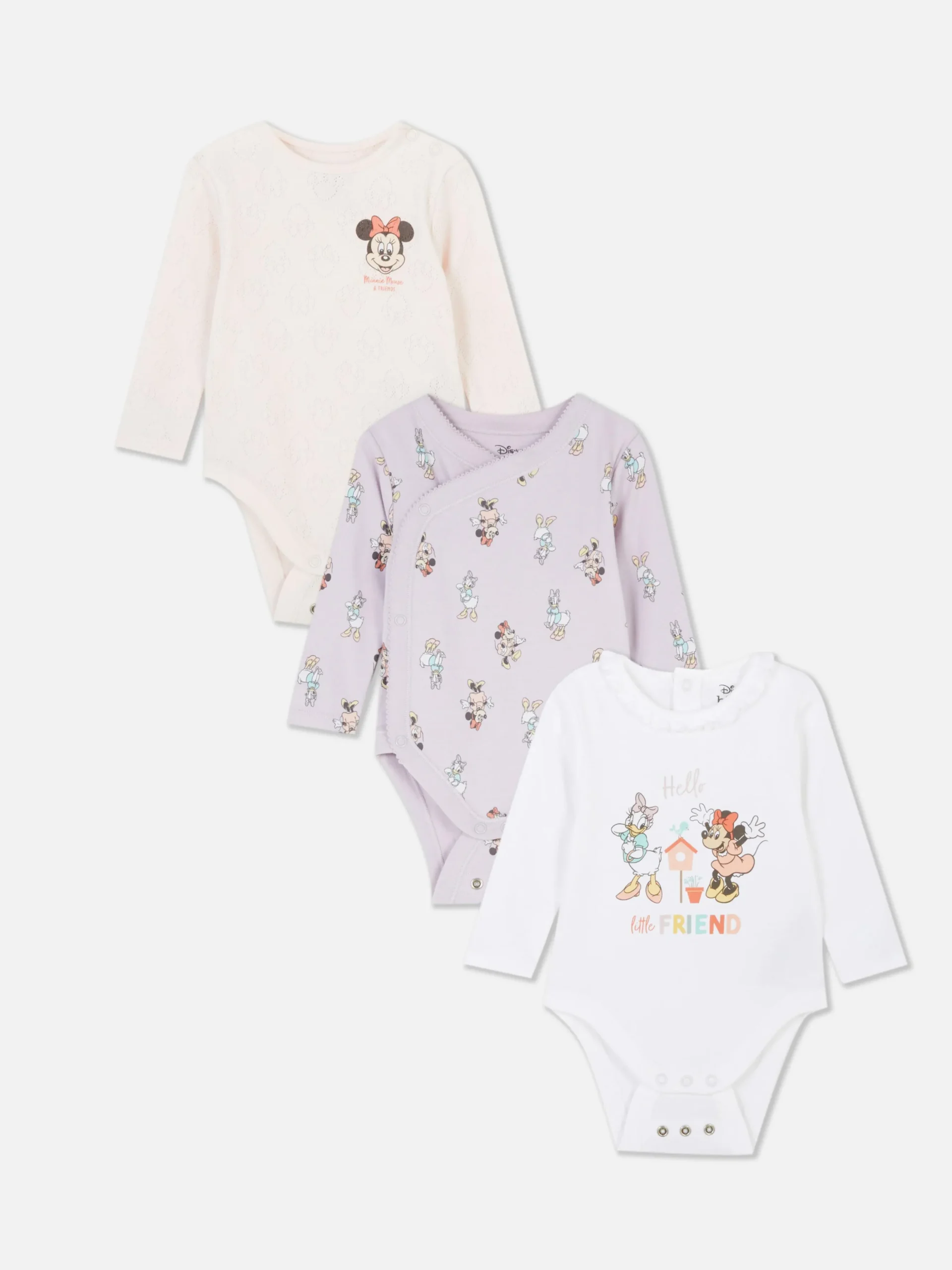 Pack De 3 Bodis De Minnie Mouse & Friends