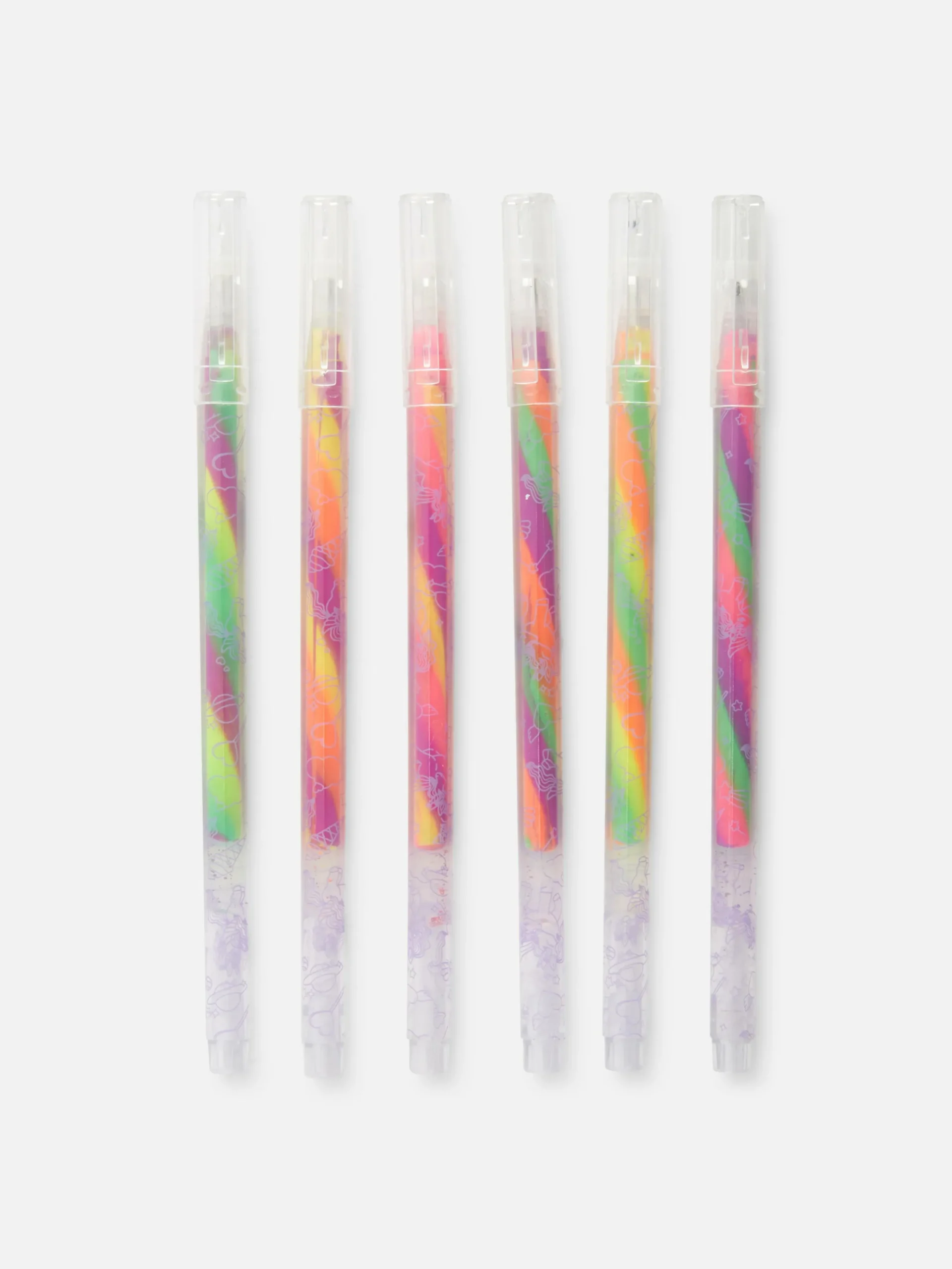 Pack De 6 Bolígrafos De Gel De Unicornio