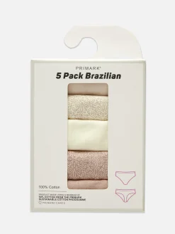 Pack De 5 Braguitas Brasileñas De Diario