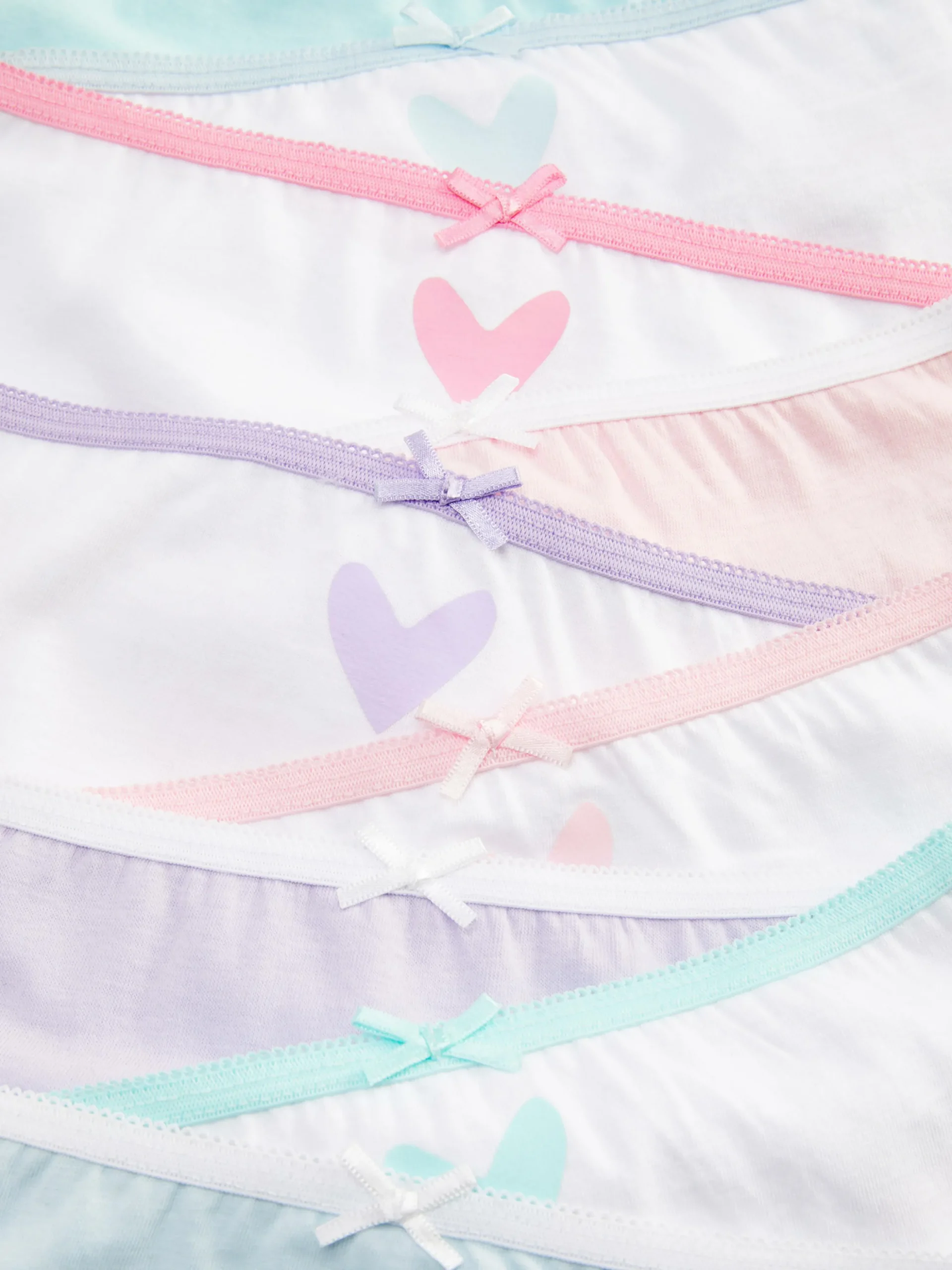 Pack De 10 Braguitas Con Estampado De Corazones