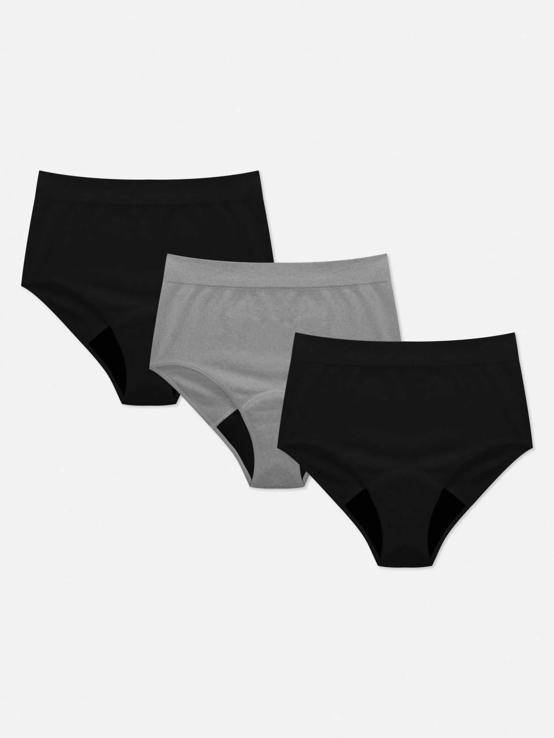 Pack De 3 Braguitas De Canalé De Cintura Alta