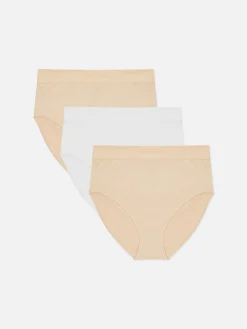 Pack De 3 Braguitas De Cintura Alta Sin Costuras