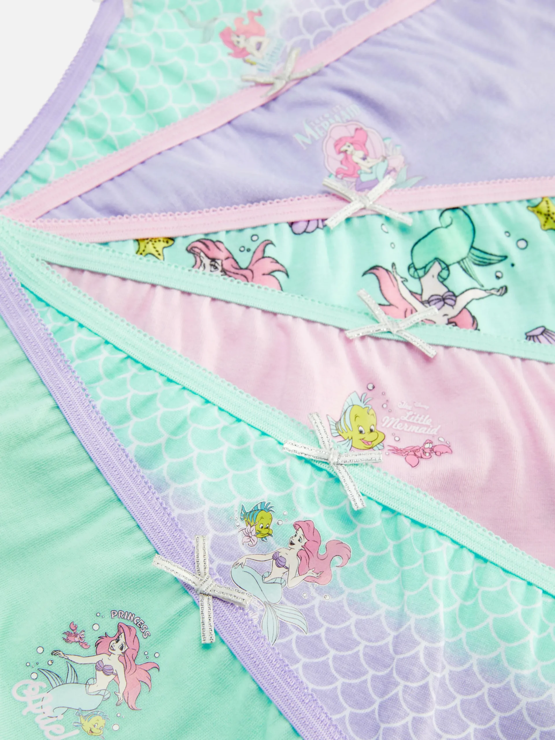 Pack De 6 Braguitas De La Sirenita De Disney
