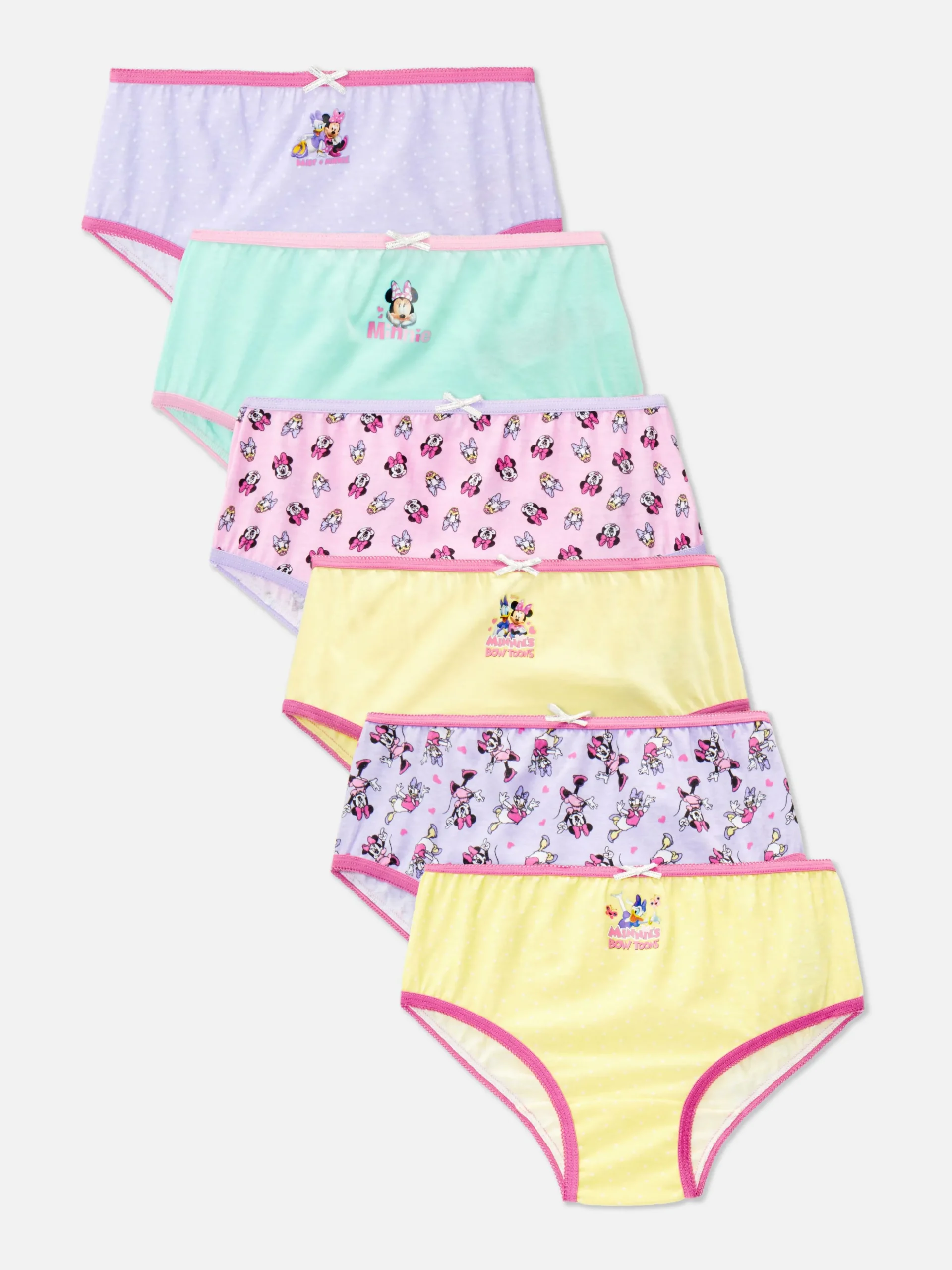 Pack De 6 Braguitas De Minnie Mouse De Disney