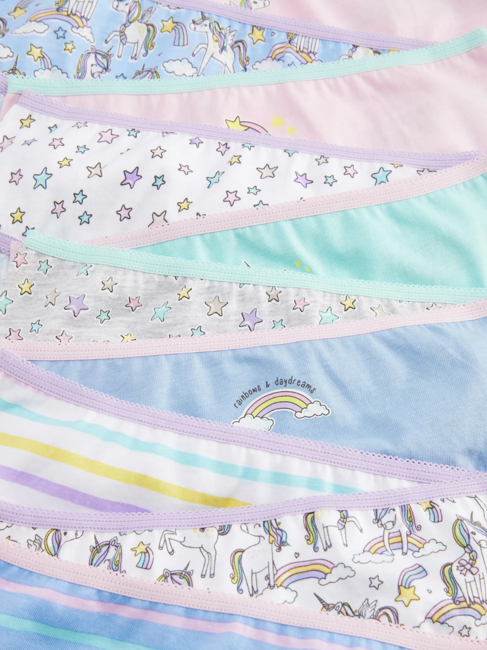 Pack De 10 Braguitas Gráficas Con Unicornios