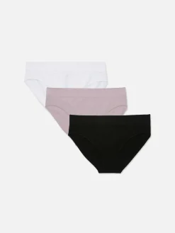 Pack De 3 Braguitas Sin Costuras Con Cintura Ancha