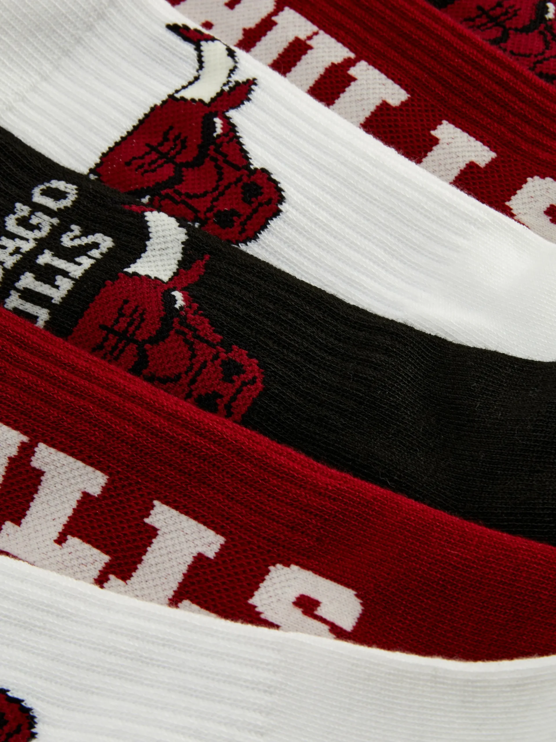 Pack De 3 Calcetines Altos De Los Chicago Bulls