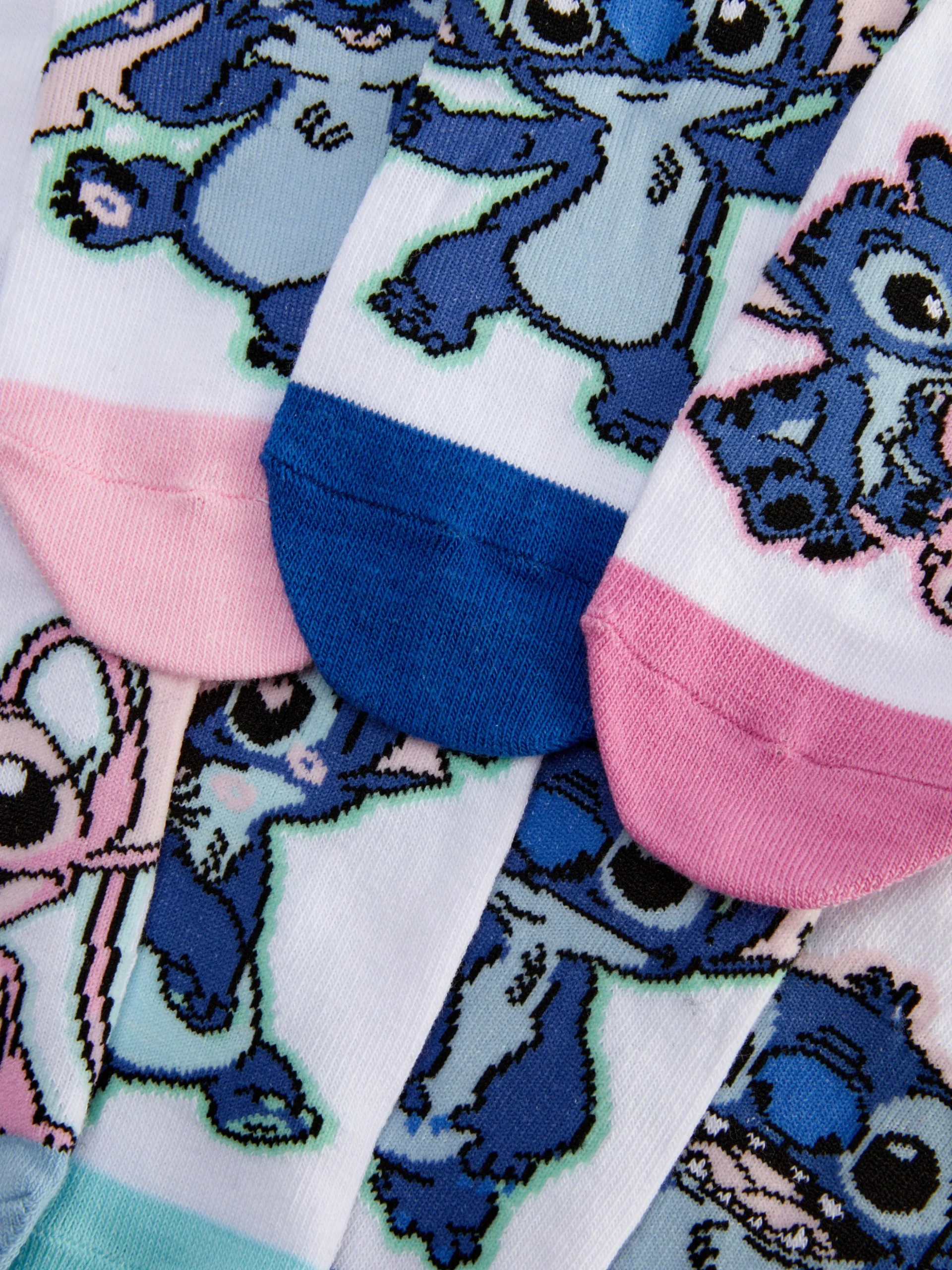 Pack De 7 Calcetines Bajos De Stitch Y Ángel