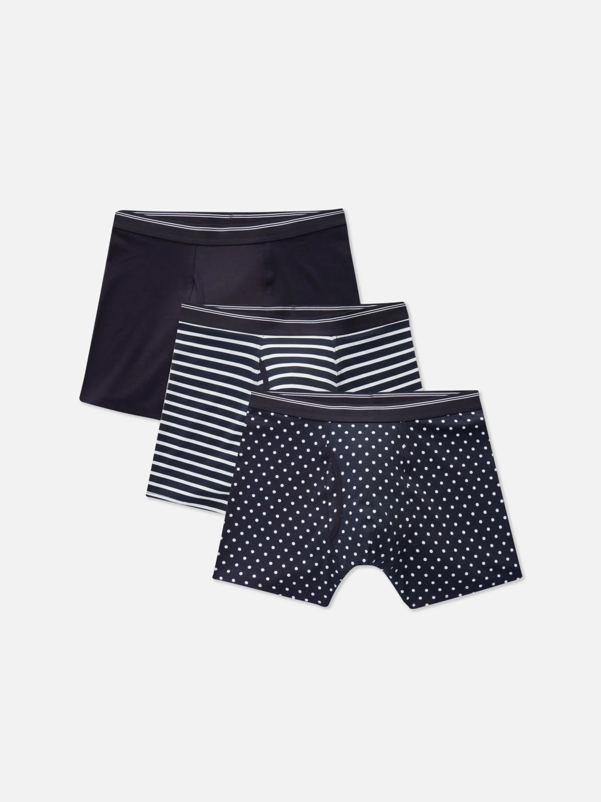 Pack De 3 Calzoncillos De Lunares Y Rayas