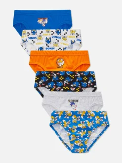 Pack De 6 Calzoncillos De Sonic, El Erizo