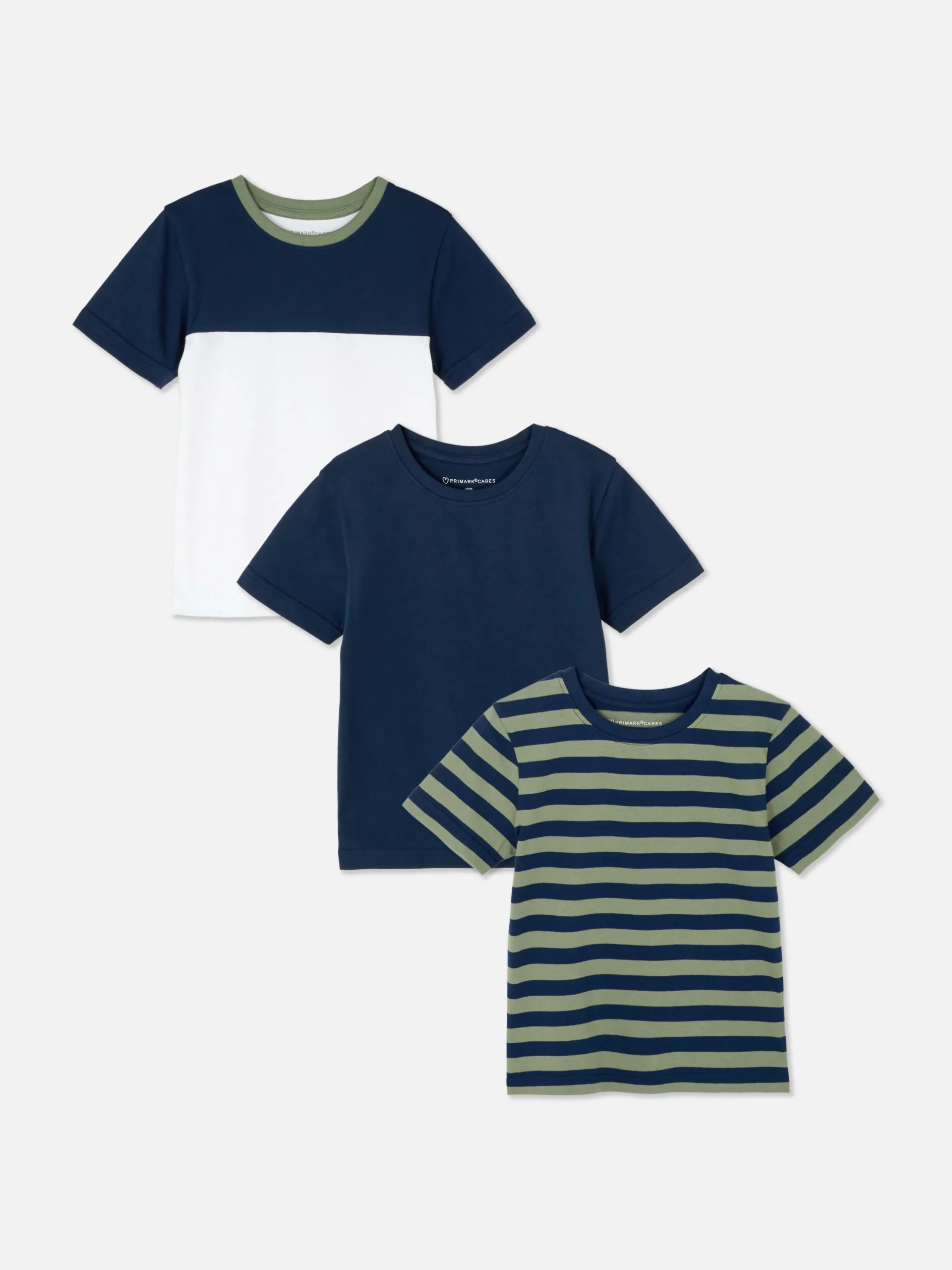 Pack De 3 Camisetas De Manga Corta Y Cuello Redondo