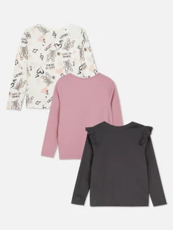 Pack De 3 Camisetas Gráficas De Manga Larga