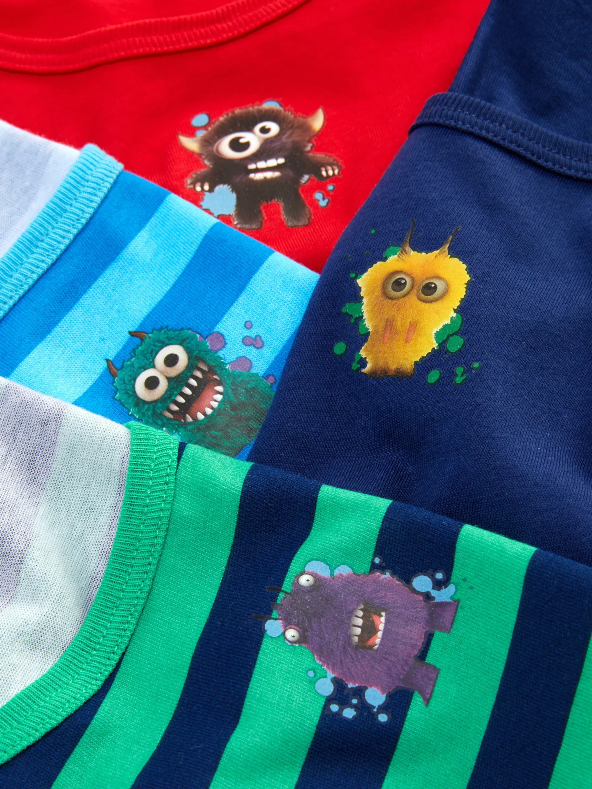 Pack De 4 Camisetas Sin Mangas Con Monstruos