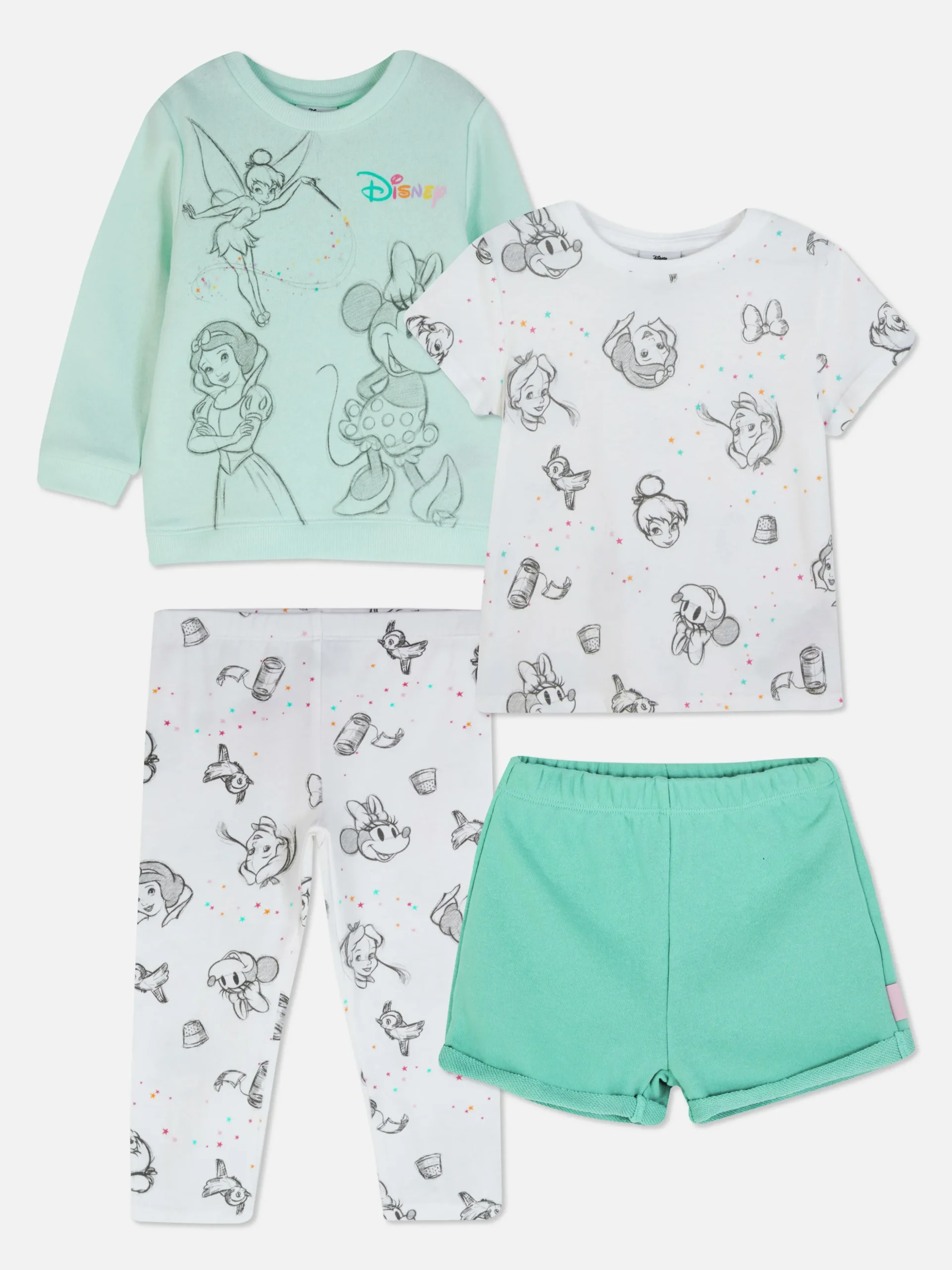 Pack De 2 Conjuntos Con Personajes De Disney