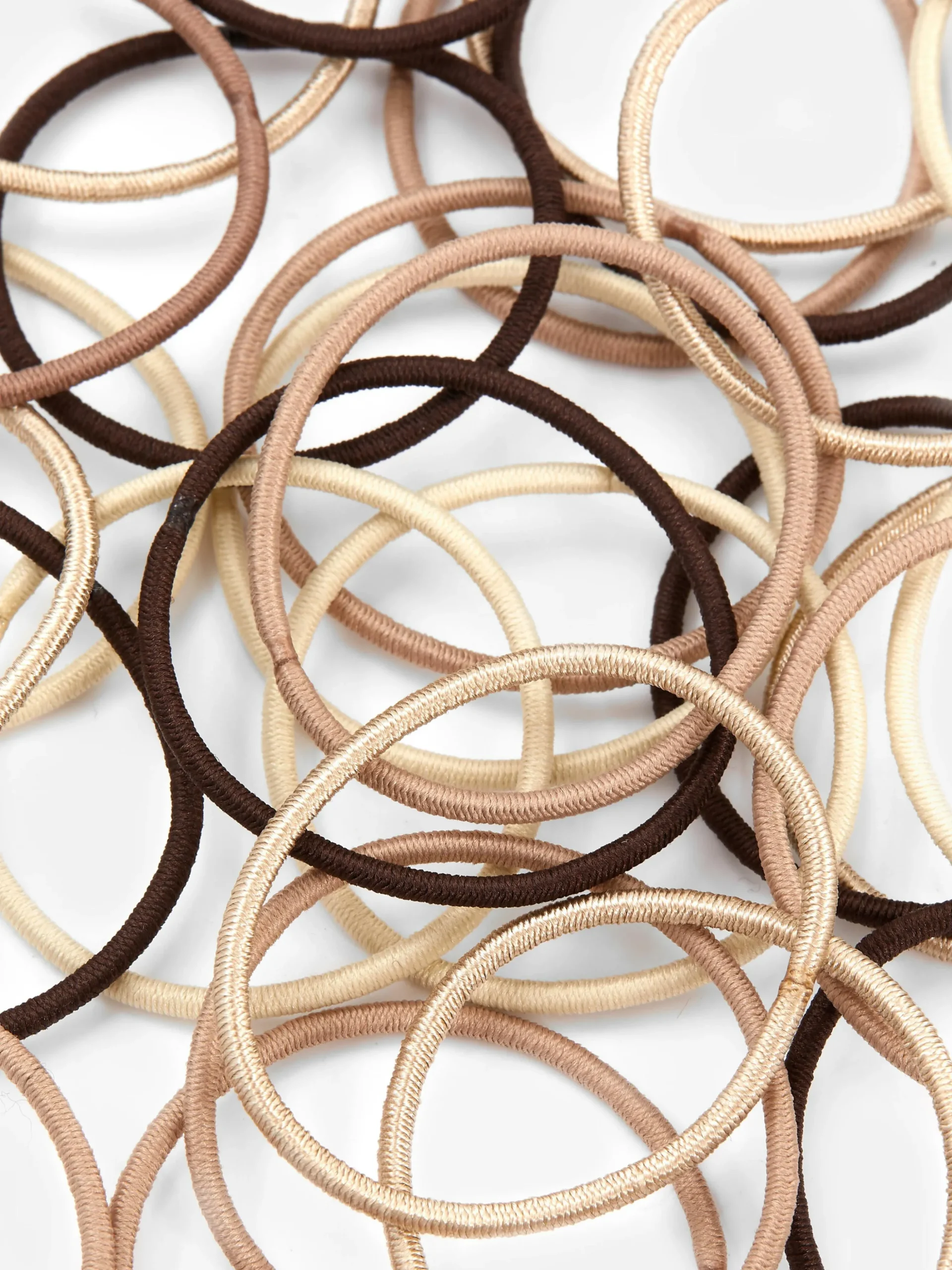 Pack De 60 Elásticos Finos Para El Cabello