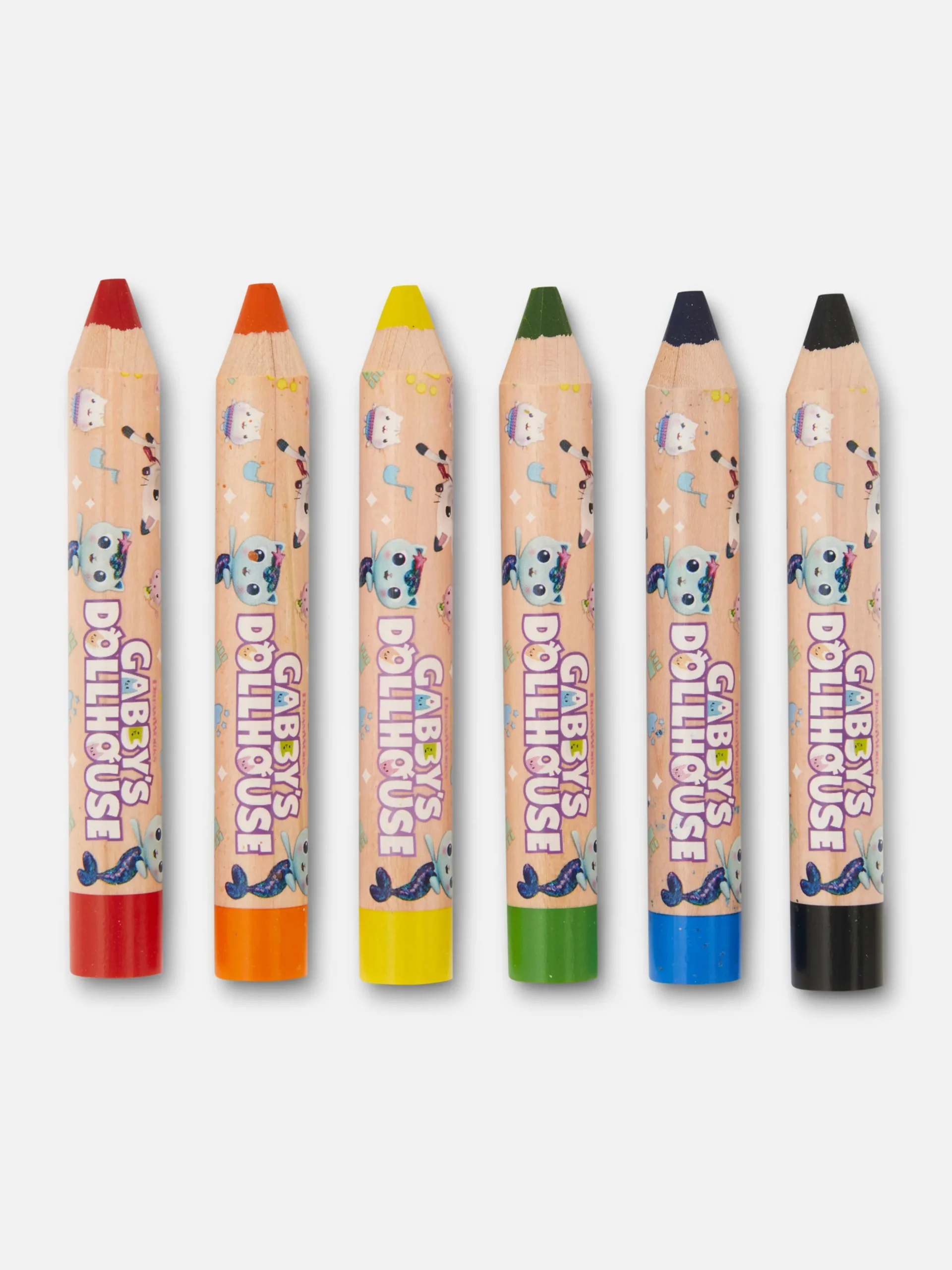 Pack De 6 Lápices De La Casa De Muñecas De Gabby
