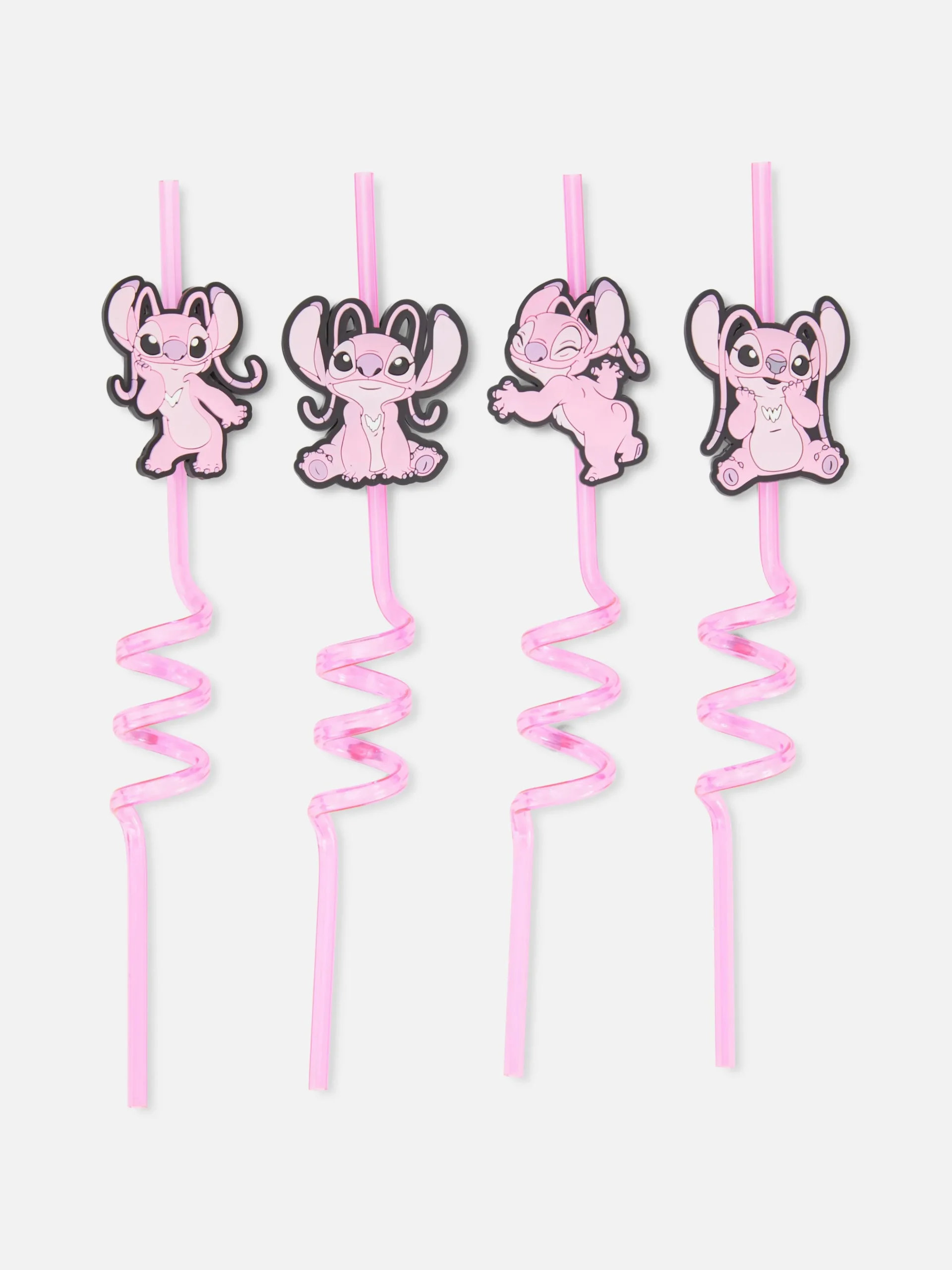 Pack De 4 Pajitas Con Espirales De Disney