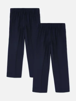 Pack De 2 Pantalones Escolares Para Niño Pequeño