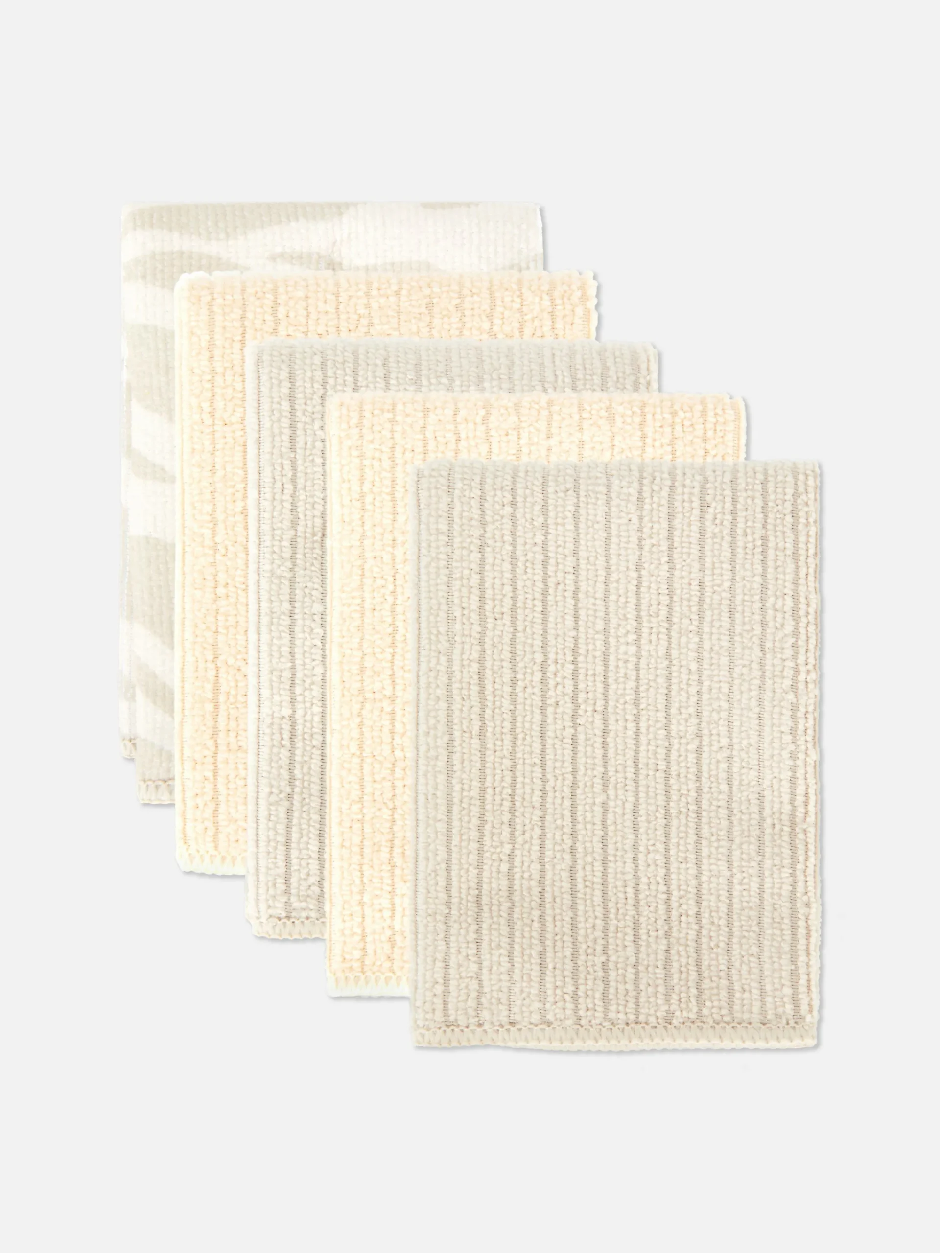Pack De 5 Paños De Cocina Acanalados