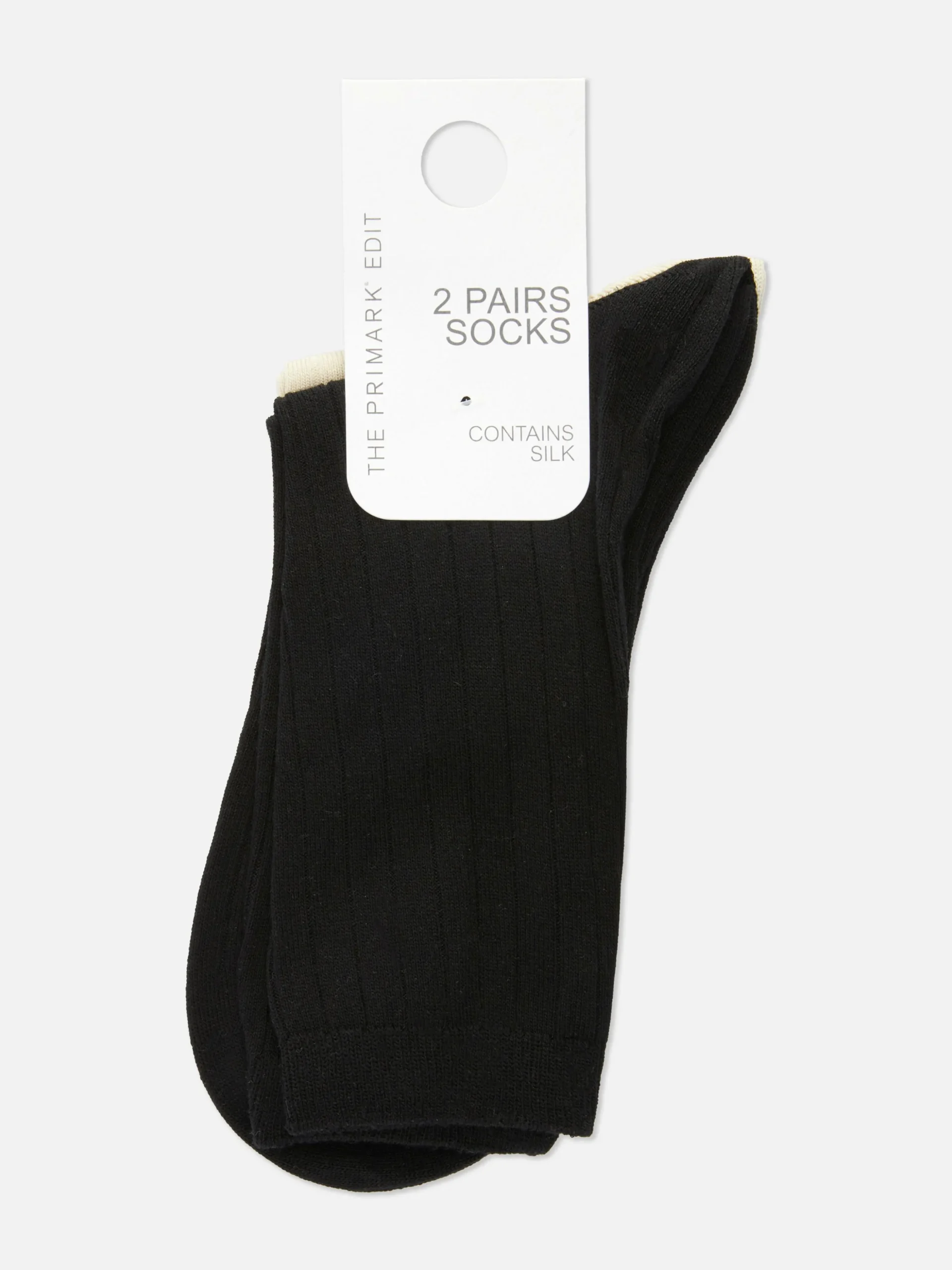 Pack De 2 Pares De Calcetines Acanalados De The Edit