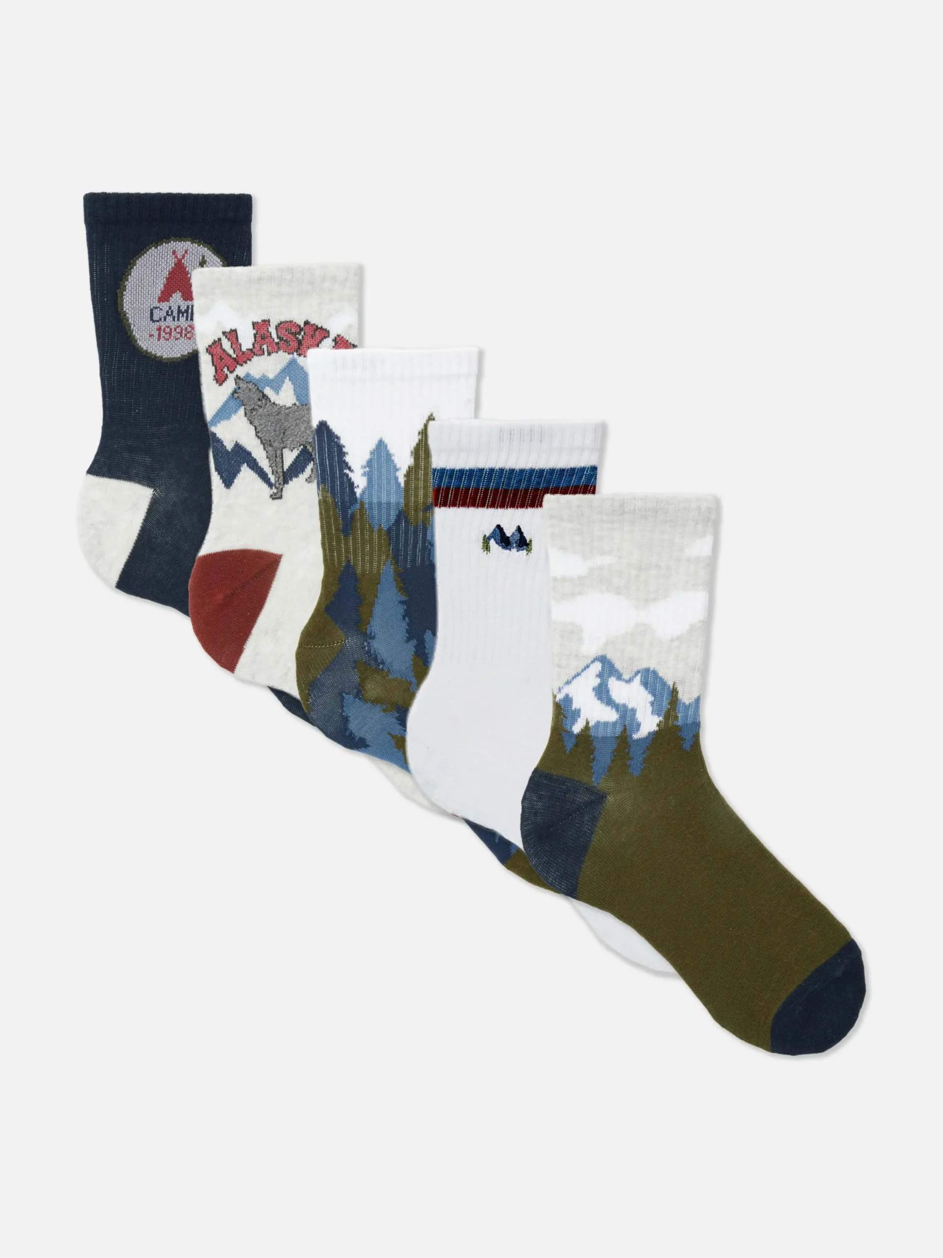 Pack De 5 Pares De Calcetines Altos Gráficos