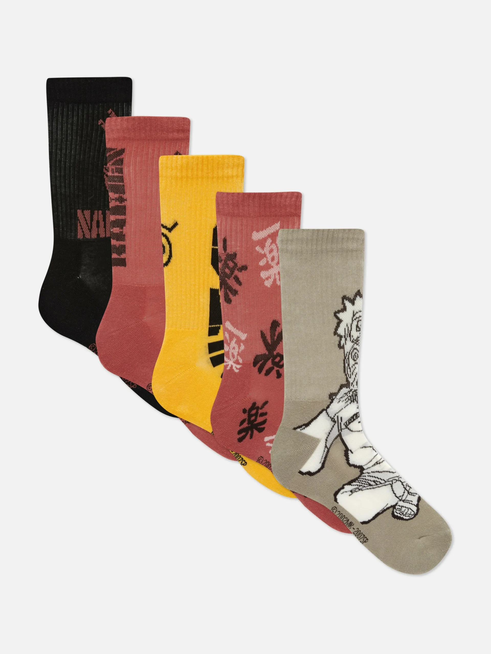 Pack De 5 Pares De Calcetines Bajos De Naruto