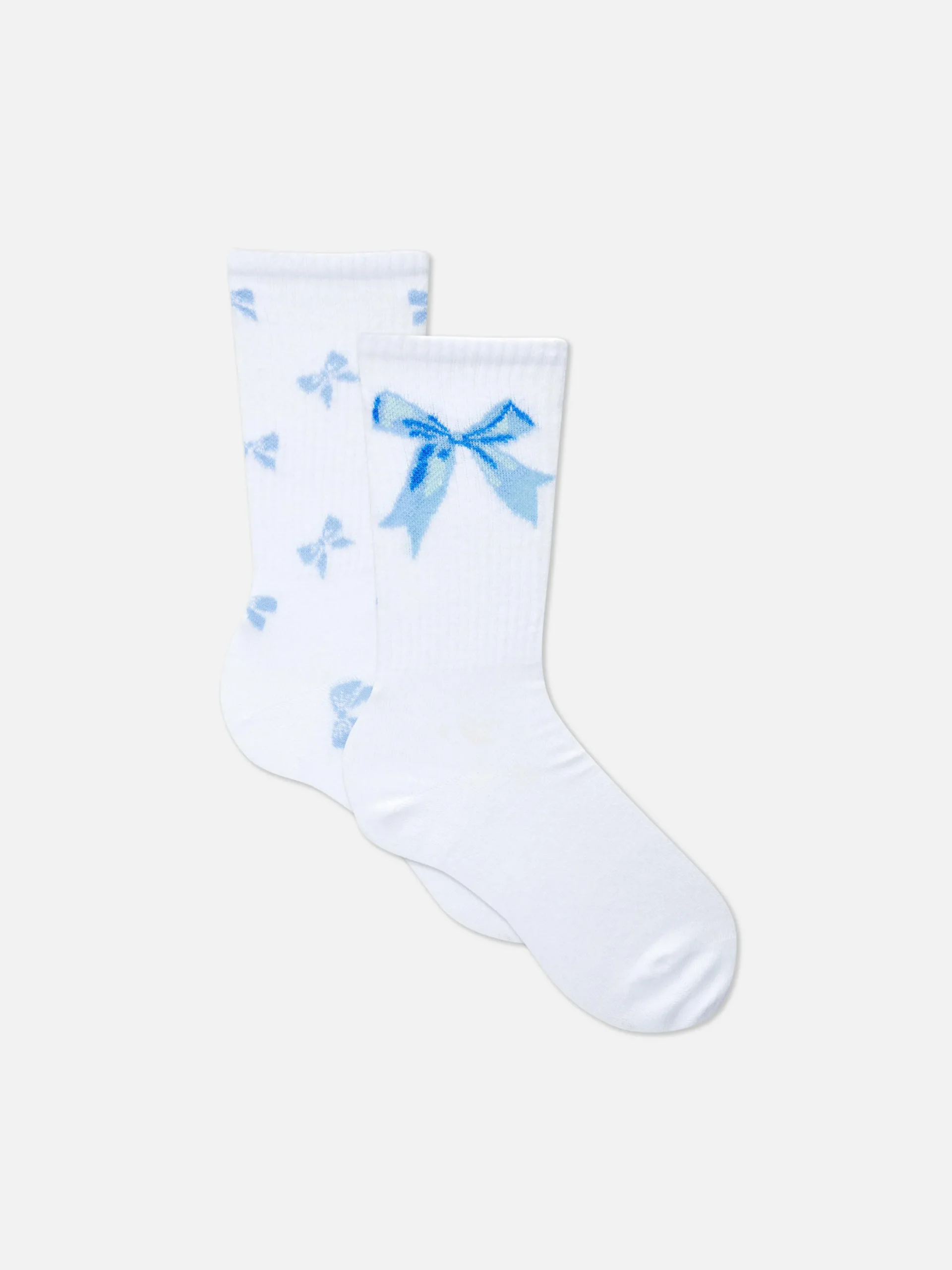 Pack De 2 Pares De Calcetines Con Lazo Coquette