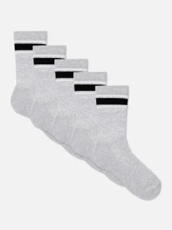 Pack De 5 Pares De Calcetines Deportivos A Rayas