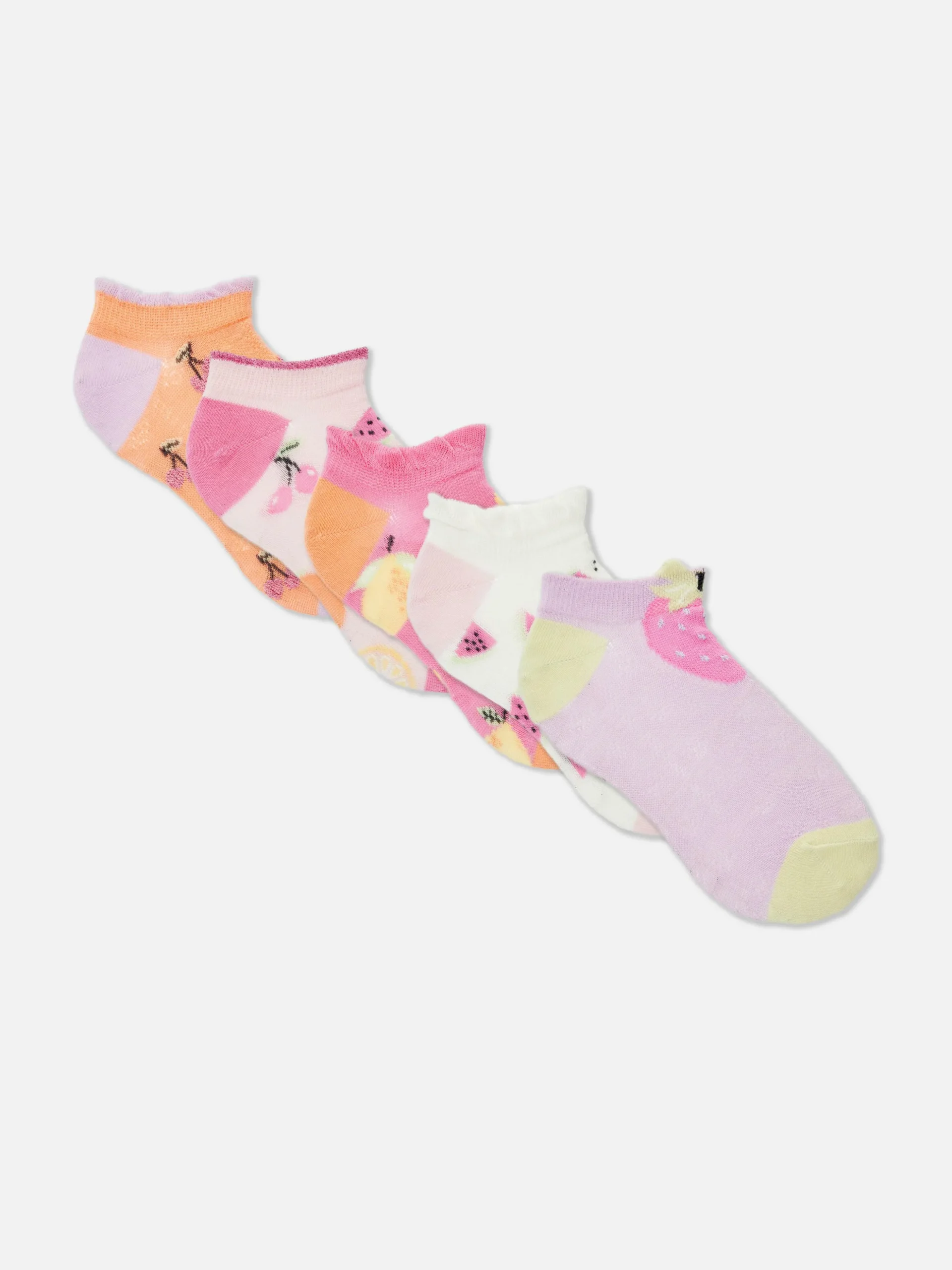 Pack De 5 Pares De Calcetines Deportivos De Frutas