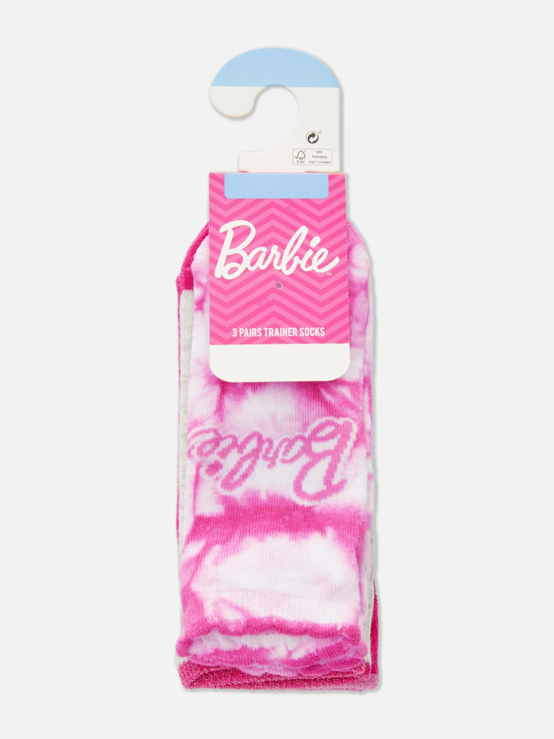 Pack De 3 Pares De Calcetines Deportivos De Barbie