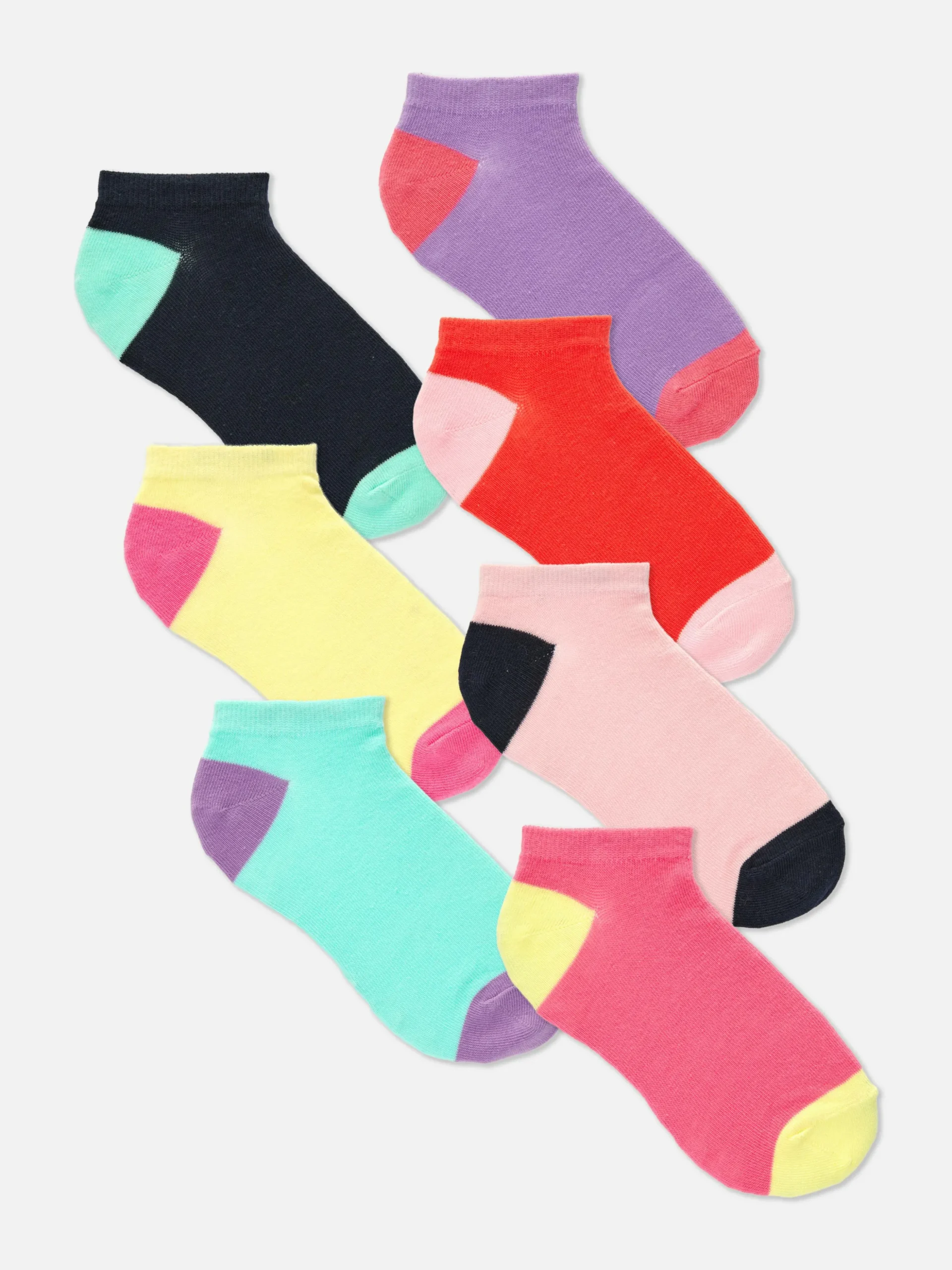 Pack De 7 Pares De Calcetines Deportivos Bicolor