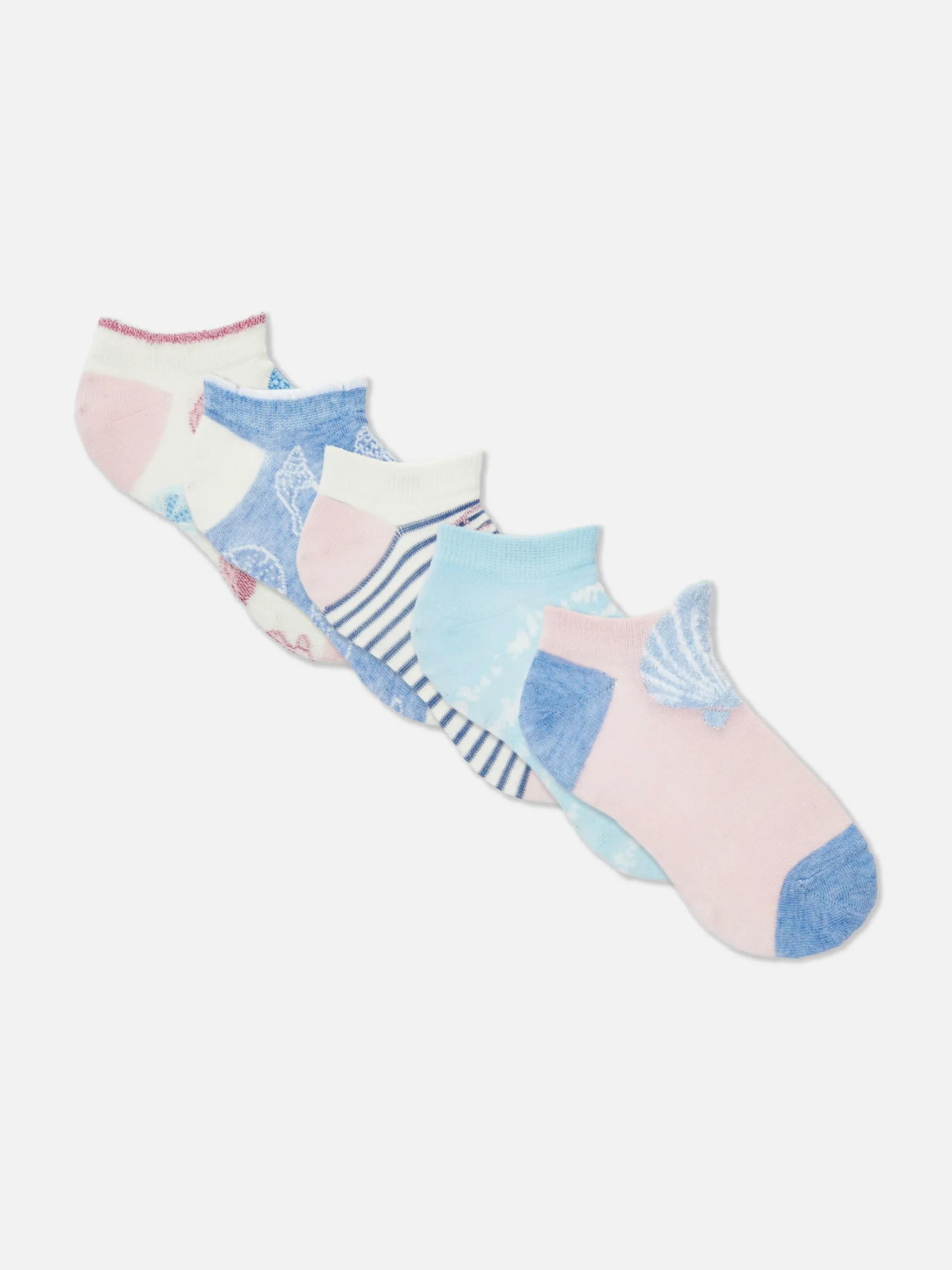 Pack De 5 Pares De Calcetines Deportivos Con Festón