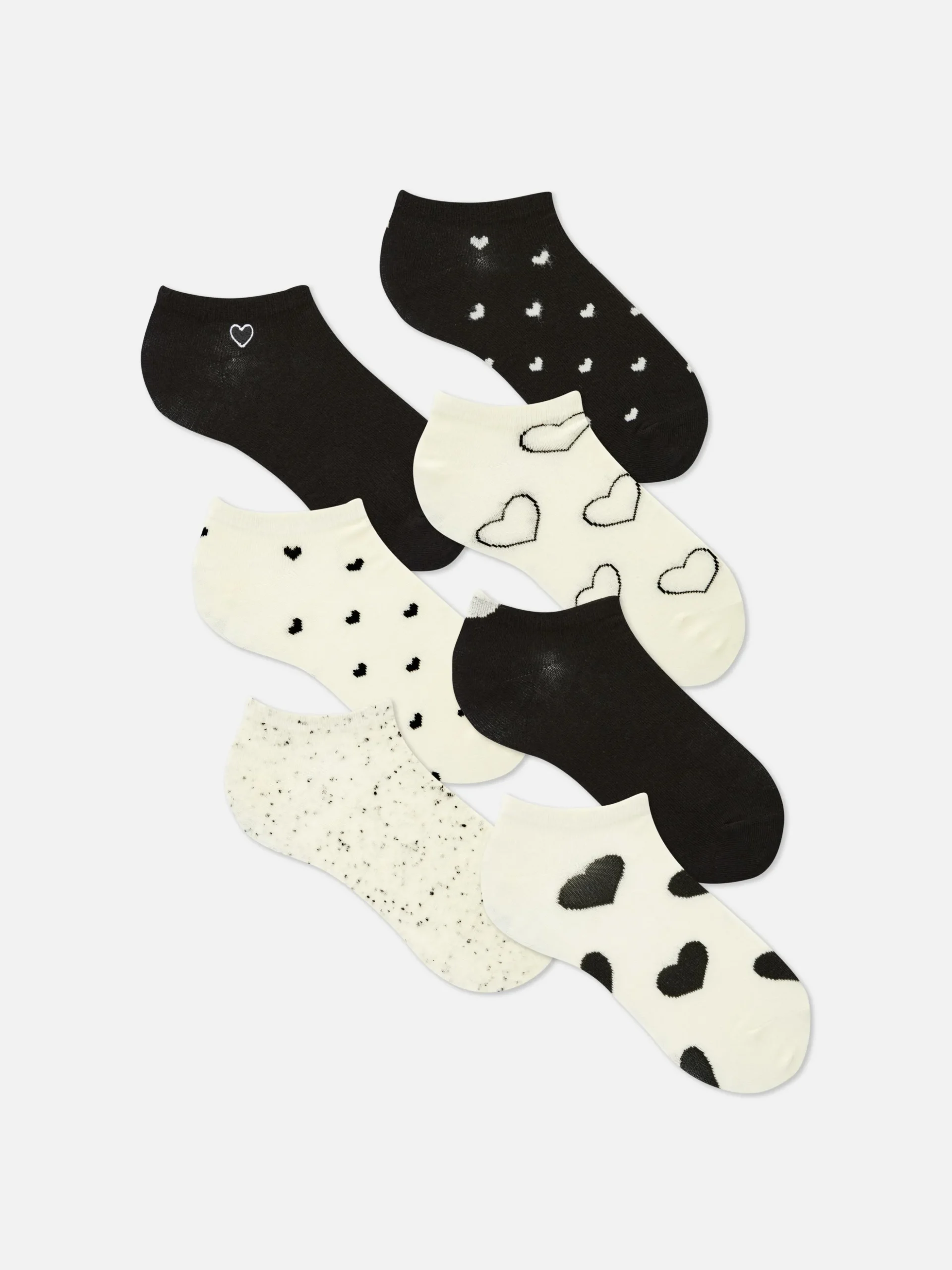 Pack De 7 Pares De Calcetines Invisbles Monocolor