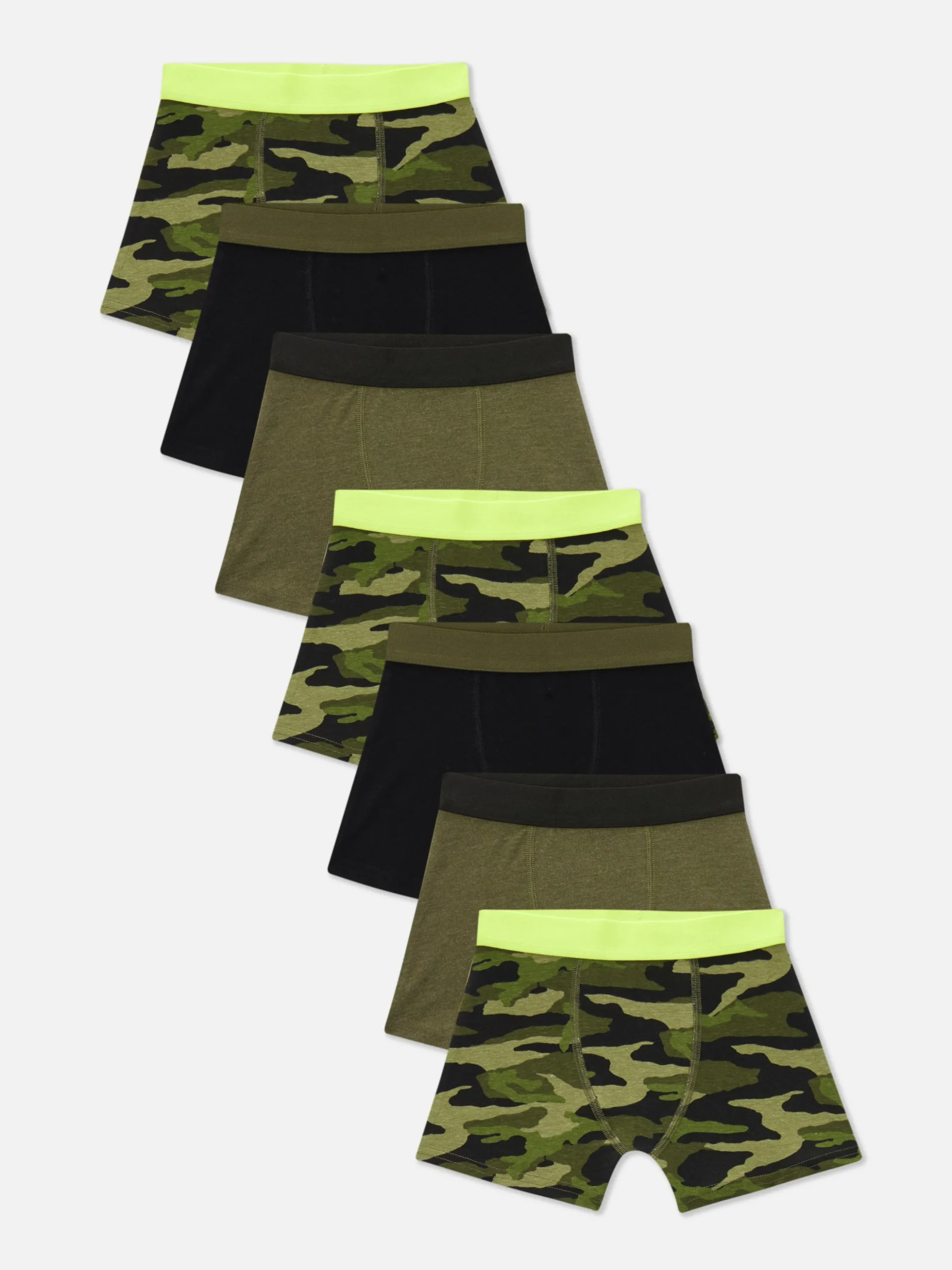 Pack De 7 Pares De Calzoncillos De Camuflaje