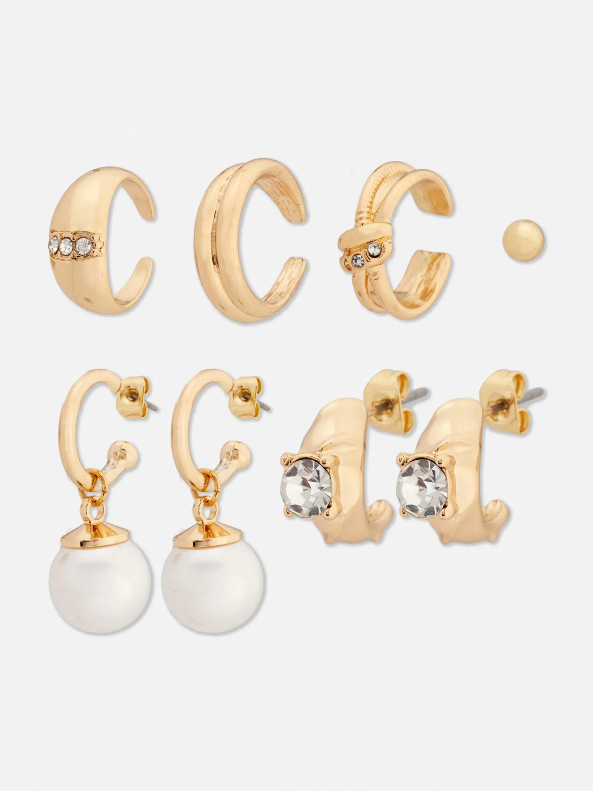 Pack De 6 Pendientes De Strass