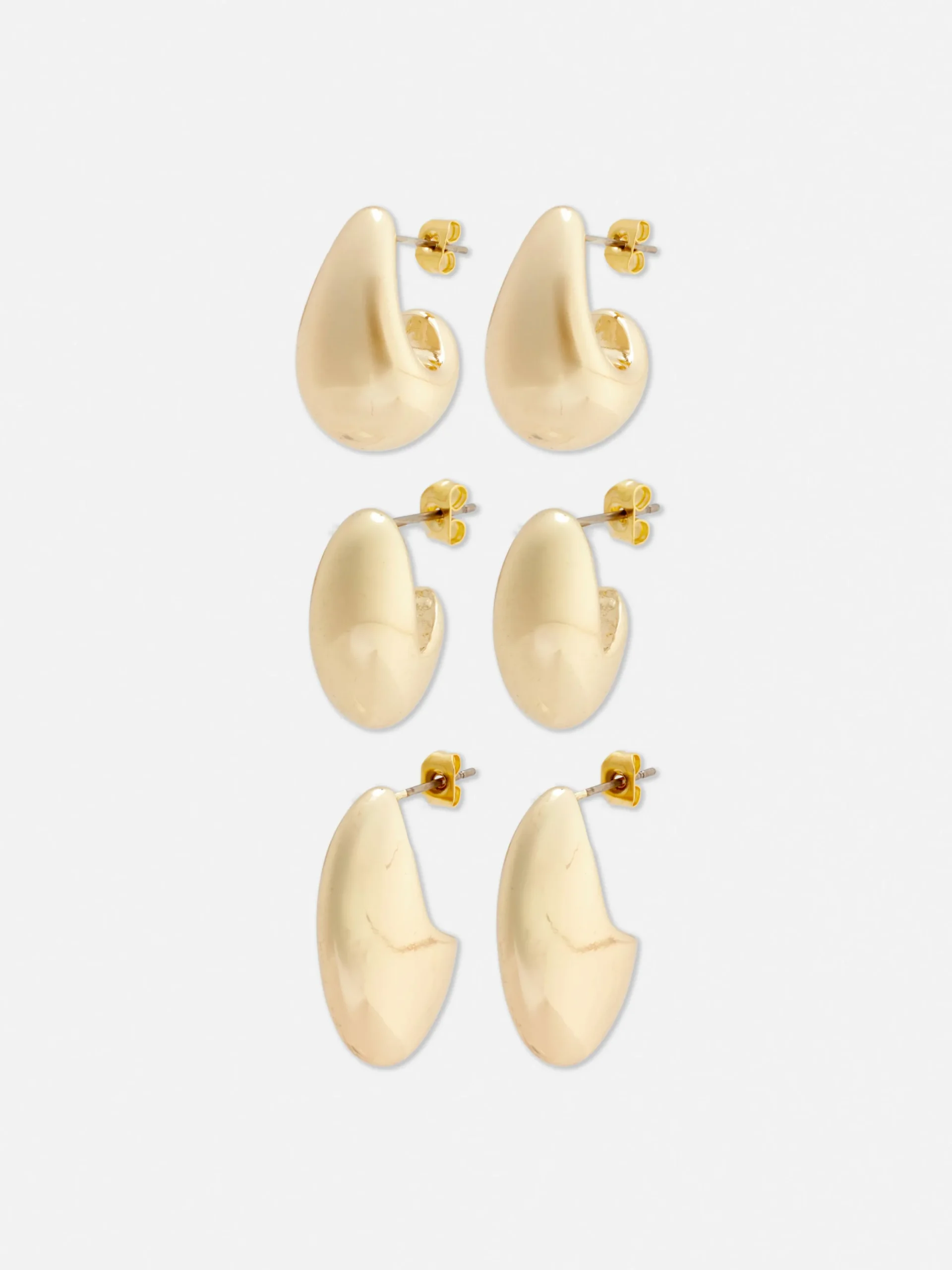Pack De 3 Pendientes Gruesos Largos