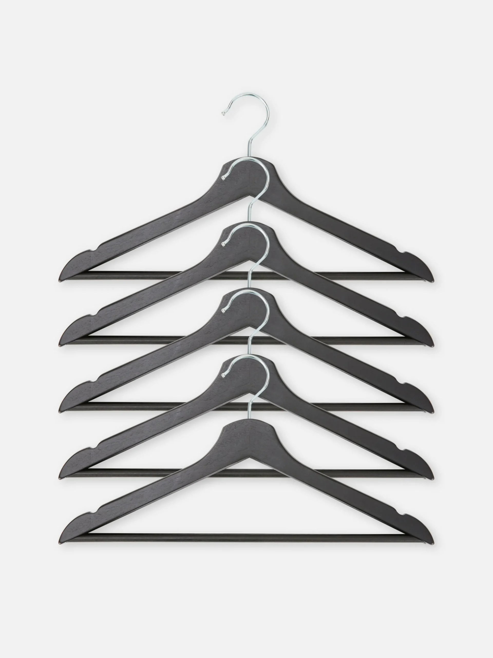Pack De 5 Perchas De Madera