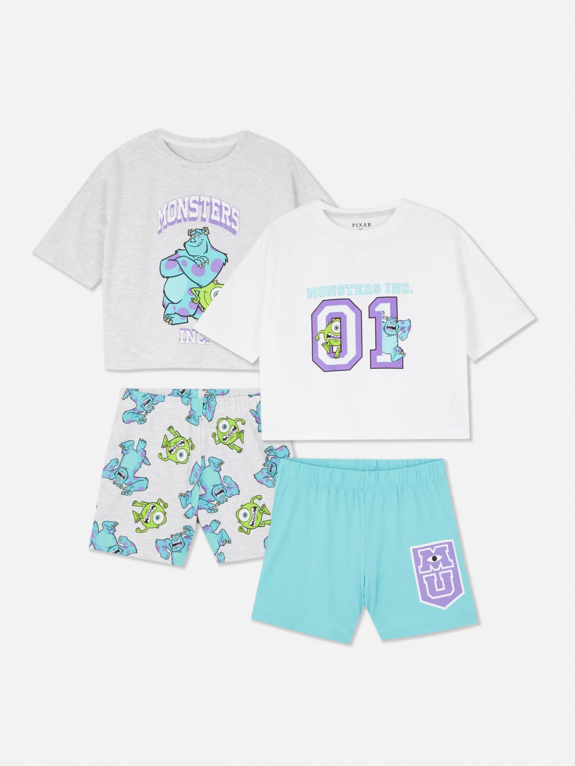 Pack De 2 Pijamas Cortos De Monstruos S. A.