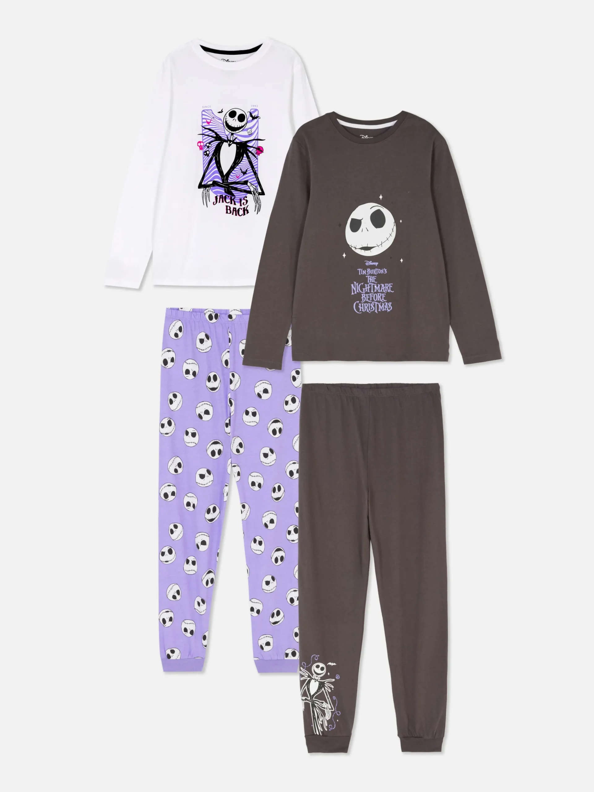 Pack De 2 Pijamas De Manga Larga De Disney