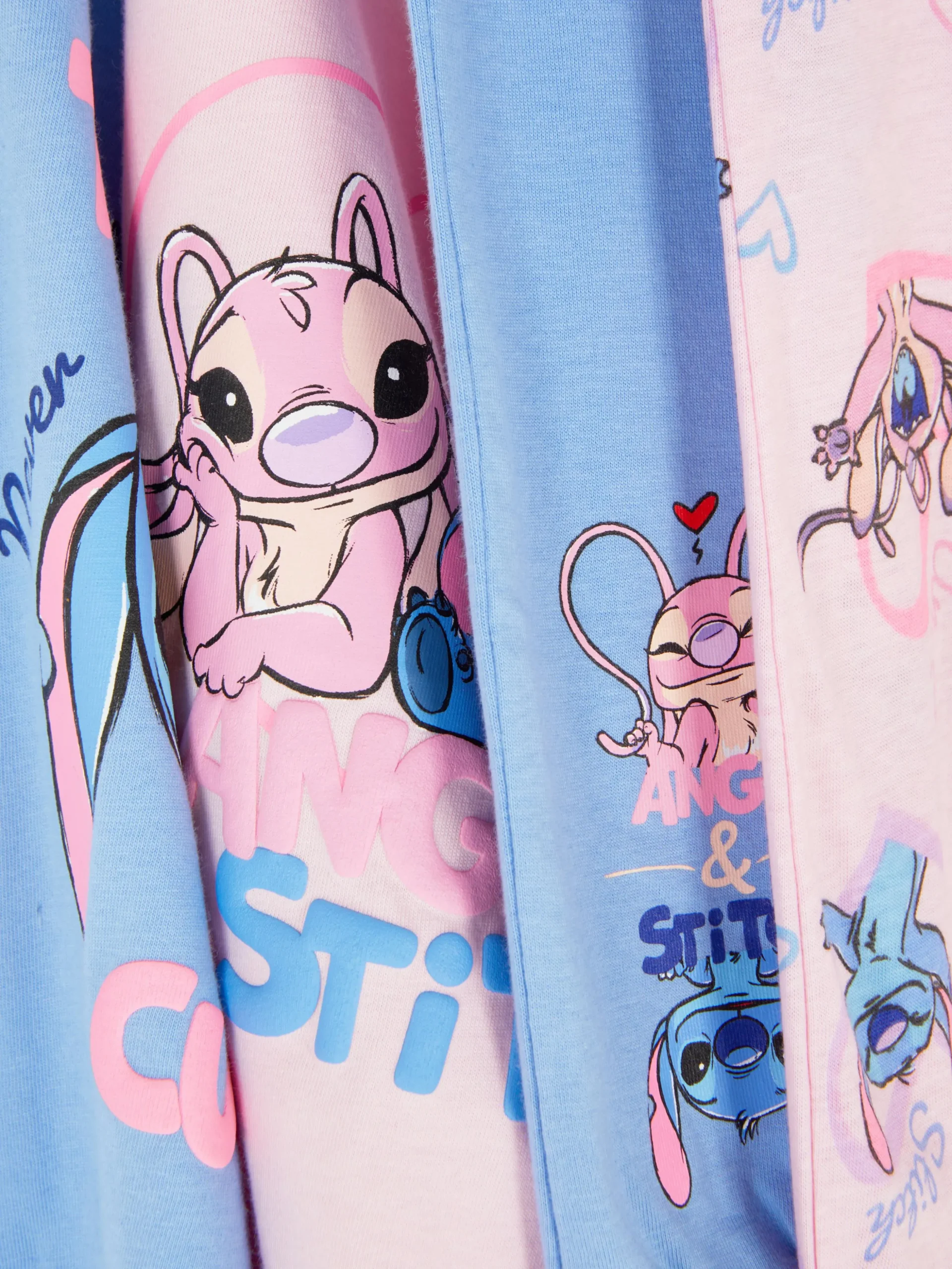 Pack De 2 Pijamas Largos De Stitch Y Ángel De Disney