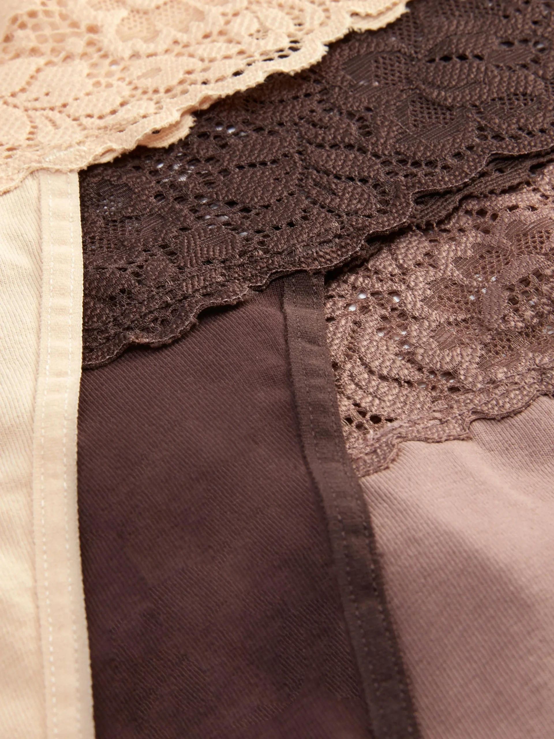 Pack De 3 Tangas Bandeau De Encaje