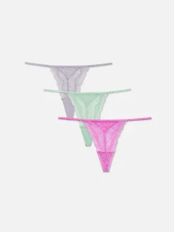 Pack De 3 Tangas De Encaje